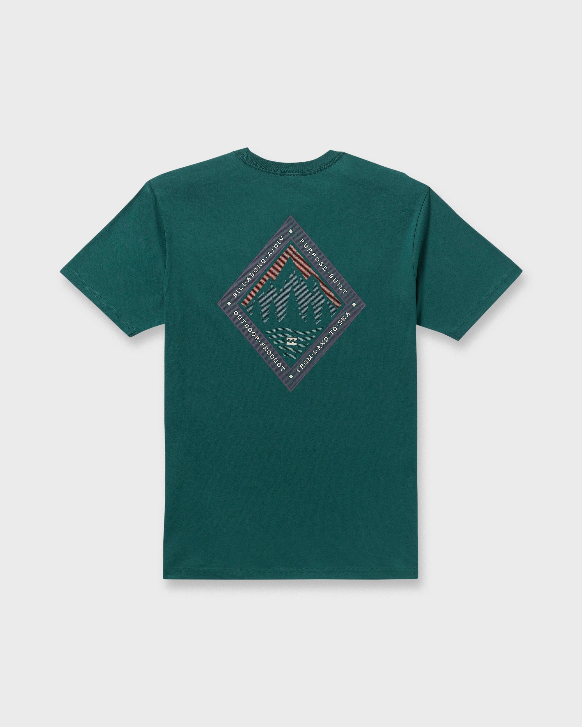 Billabong Rockies A/Div Short Sleeve T-Shirt - Spruce Green