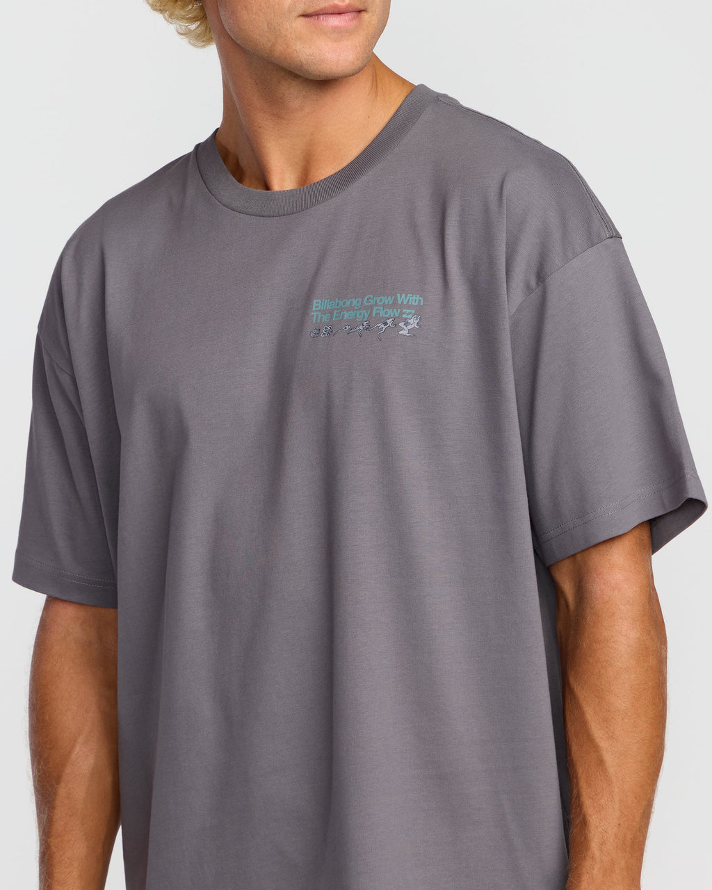 Billabong Grow OG A/Div Short Sleeve T-Shirt - Grey Violet