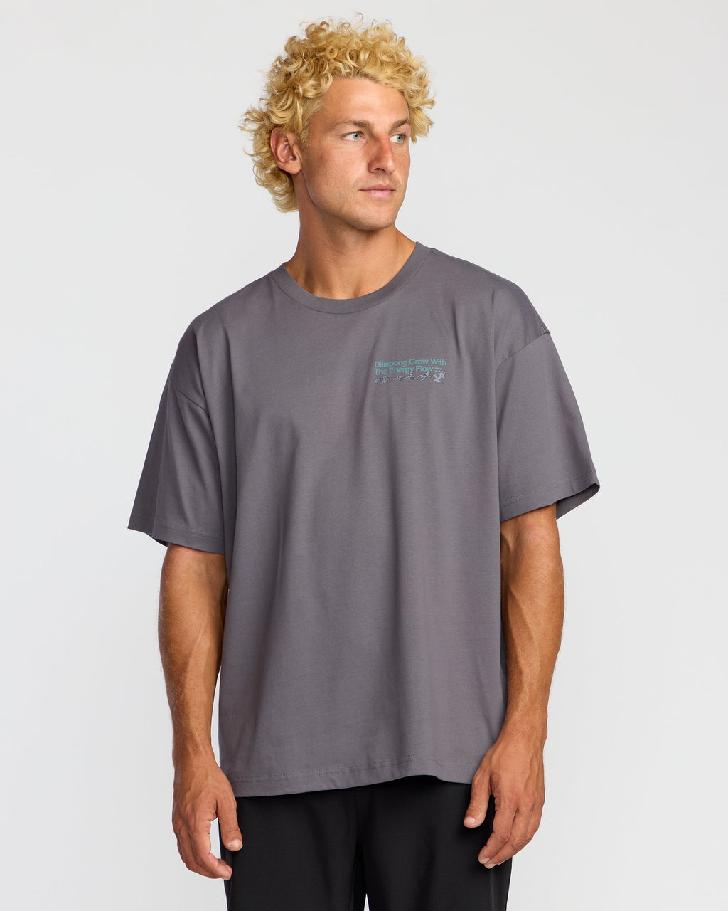 Billabong Grow OG A/Div Short Sleeve T-Shirt - Grey Violet