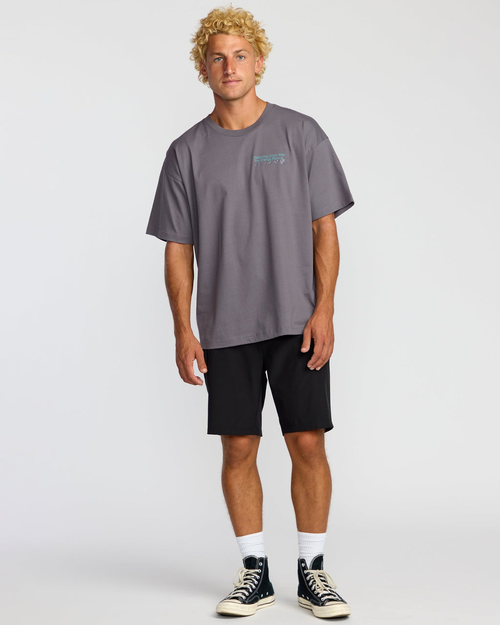 Billabong Grow OG A/Div Short Sleeve T-Shirt - Grey Violet