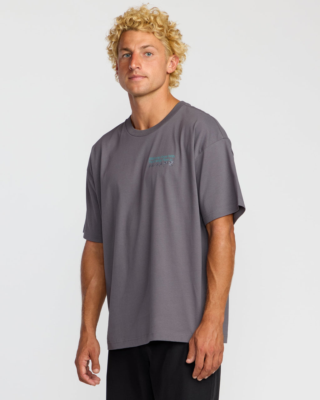 Billabong Grow OG A/Div Short Sleeve T-Shirt - Grey Violet