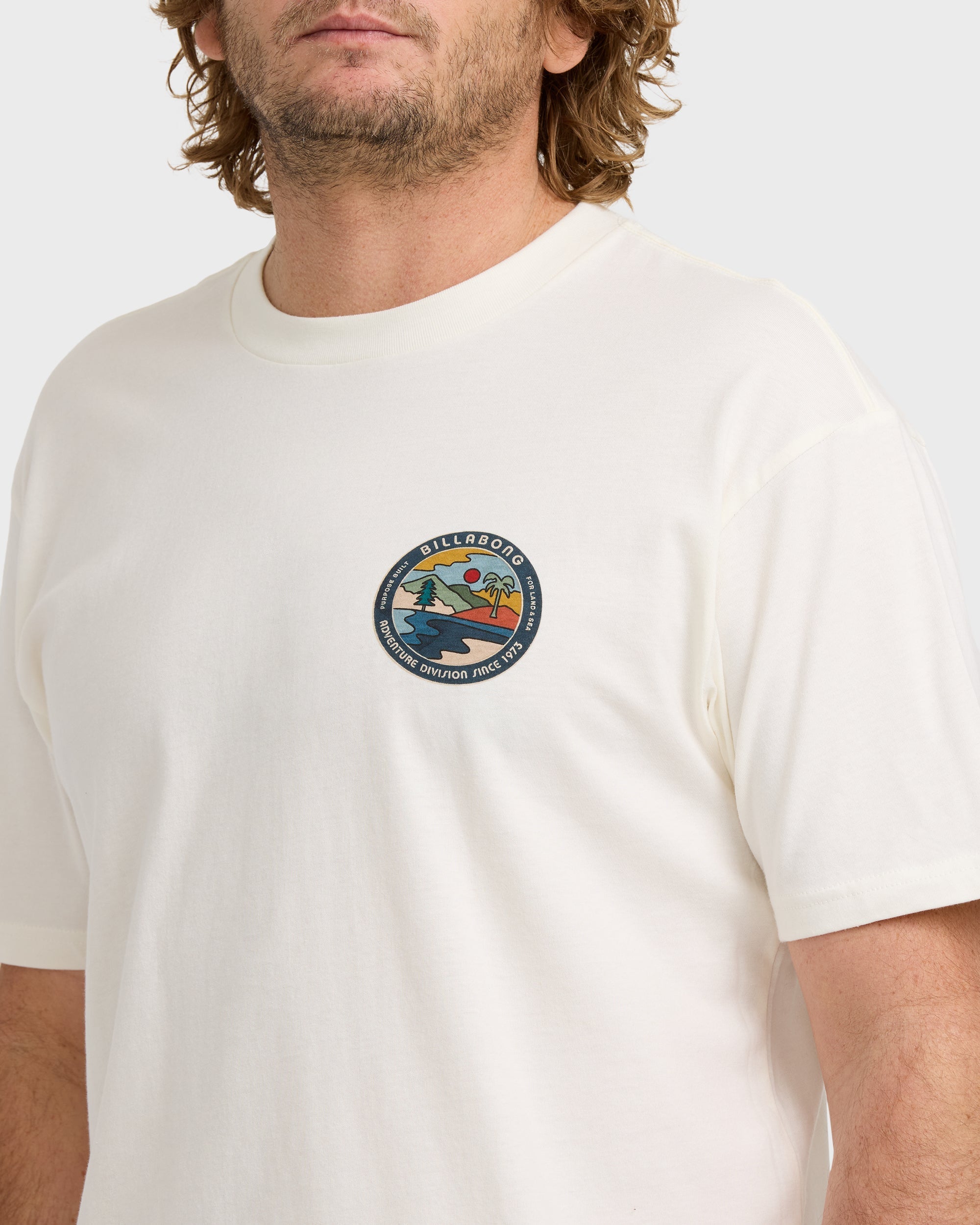 Billabong A/Div Rockies Short Sleeve T-Shirt - Off White