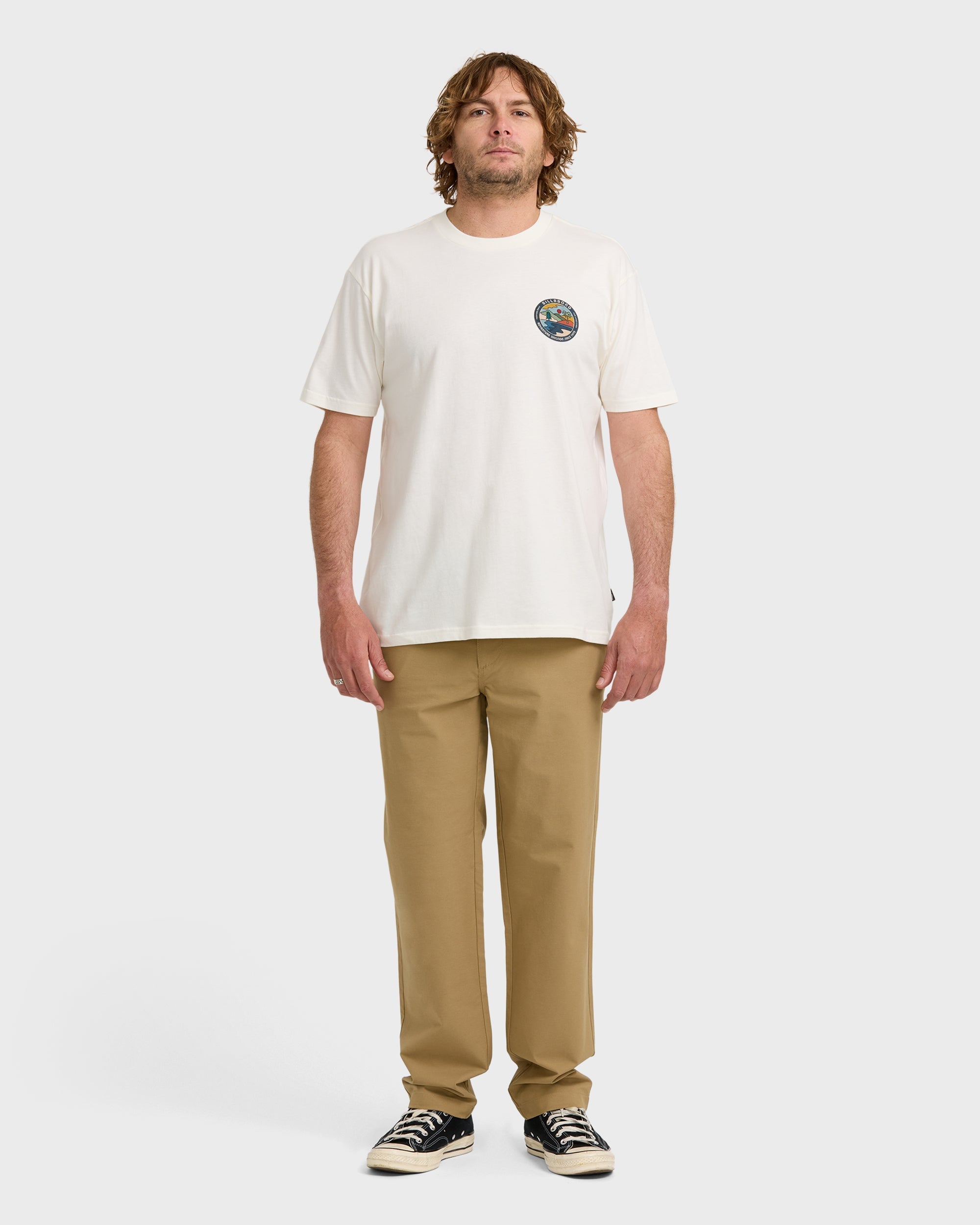 Billabong A/Div Rockies Short Sleeve T-Shirt - Off White