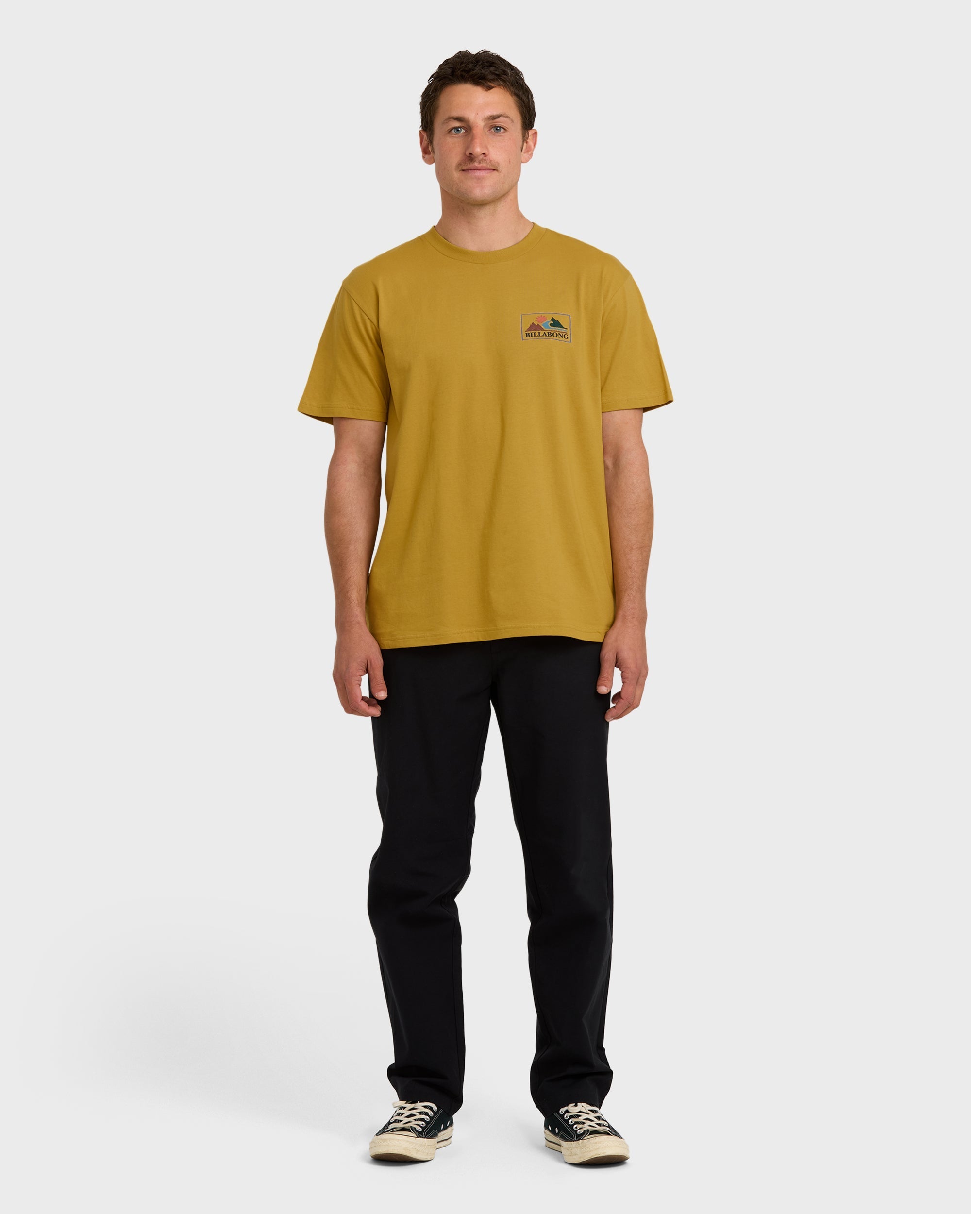 Billabong A/Div Range Premium Short Sleeve T-Shirt - Mustard