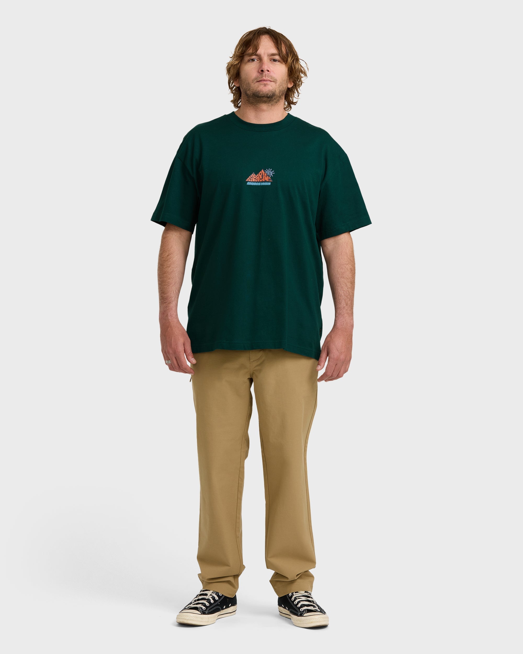 Billabong A/Div Reach The Peak OG Short Sleeve T-Shirt - Spruce Green
