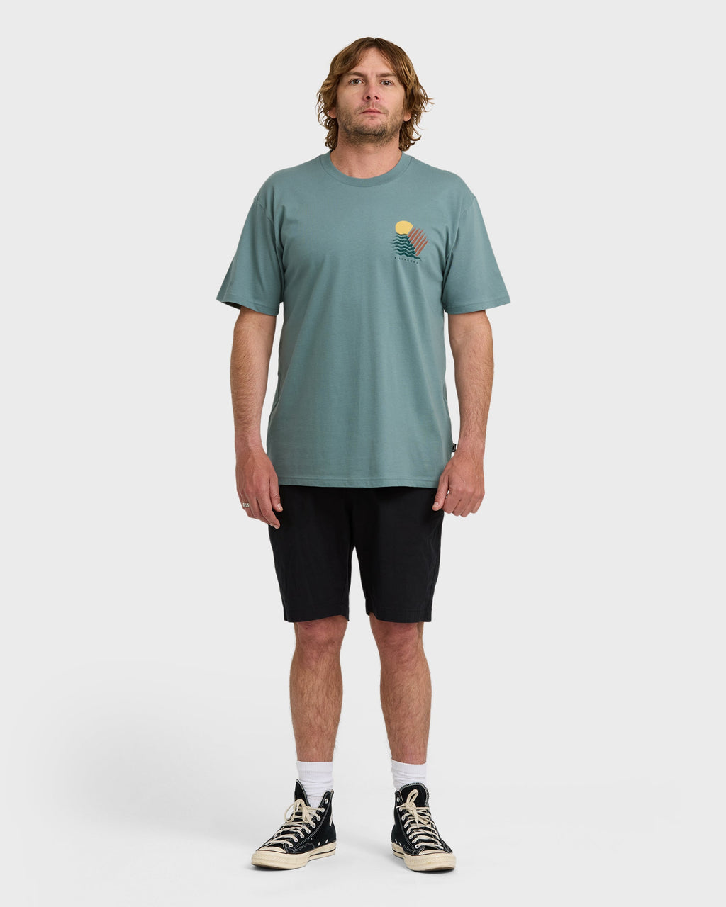 Billabong Canyons Regular Short Sleeve T-Shirt - Sea Blue