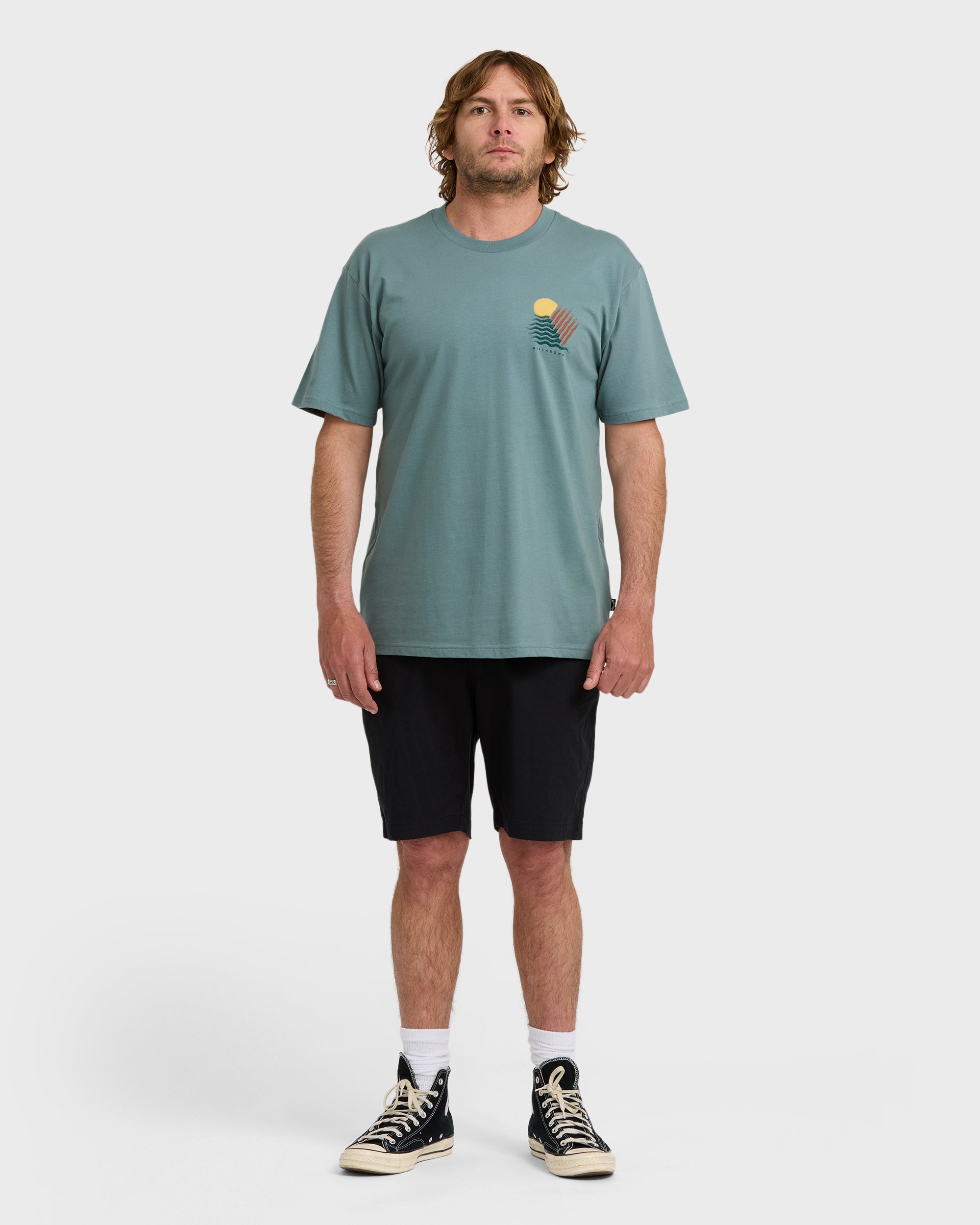 Billabong Canyons Regular Short Sleeve T-Shirt - Sea Blue
