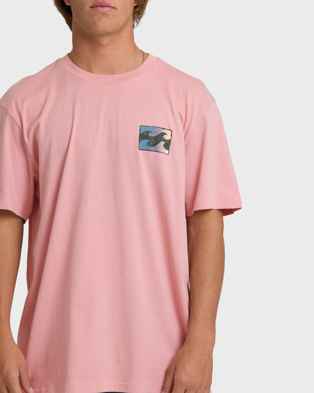 Billabong Crayon Wave Premium Short Sleeve T-Shirt - Vintage Pink