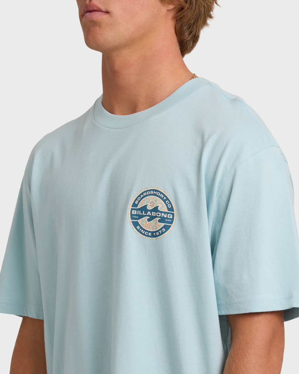 Billabong Hollow Premium Short Sleeve T-Shirt - Dusty Blue