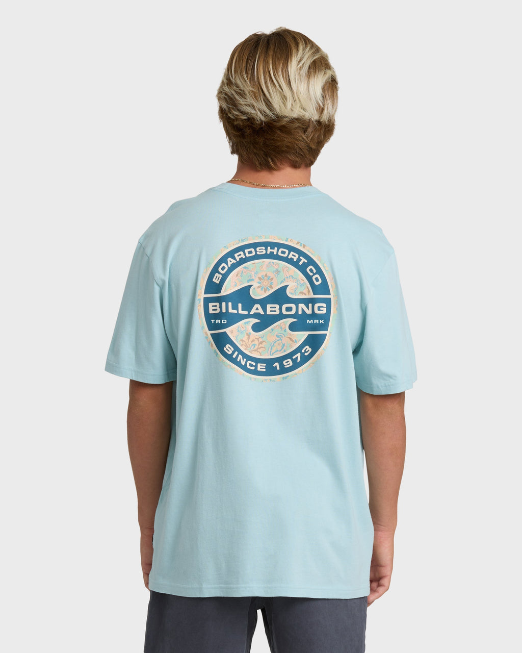 Billabong Hollow Premium Short Sleeve T-Shirt - Dusty Blue