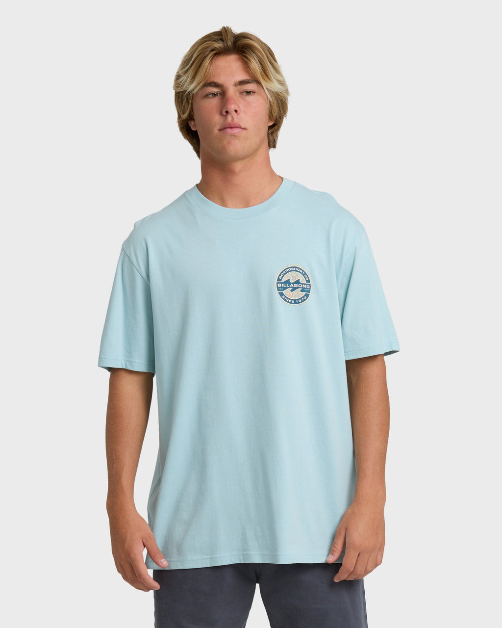 Billabong Hollow Premium Short Sleeve T-Shirt - Dusty Blue