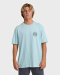 Billabong Hollow Premium Short Sleeve T-Shirt - Dusty Blue