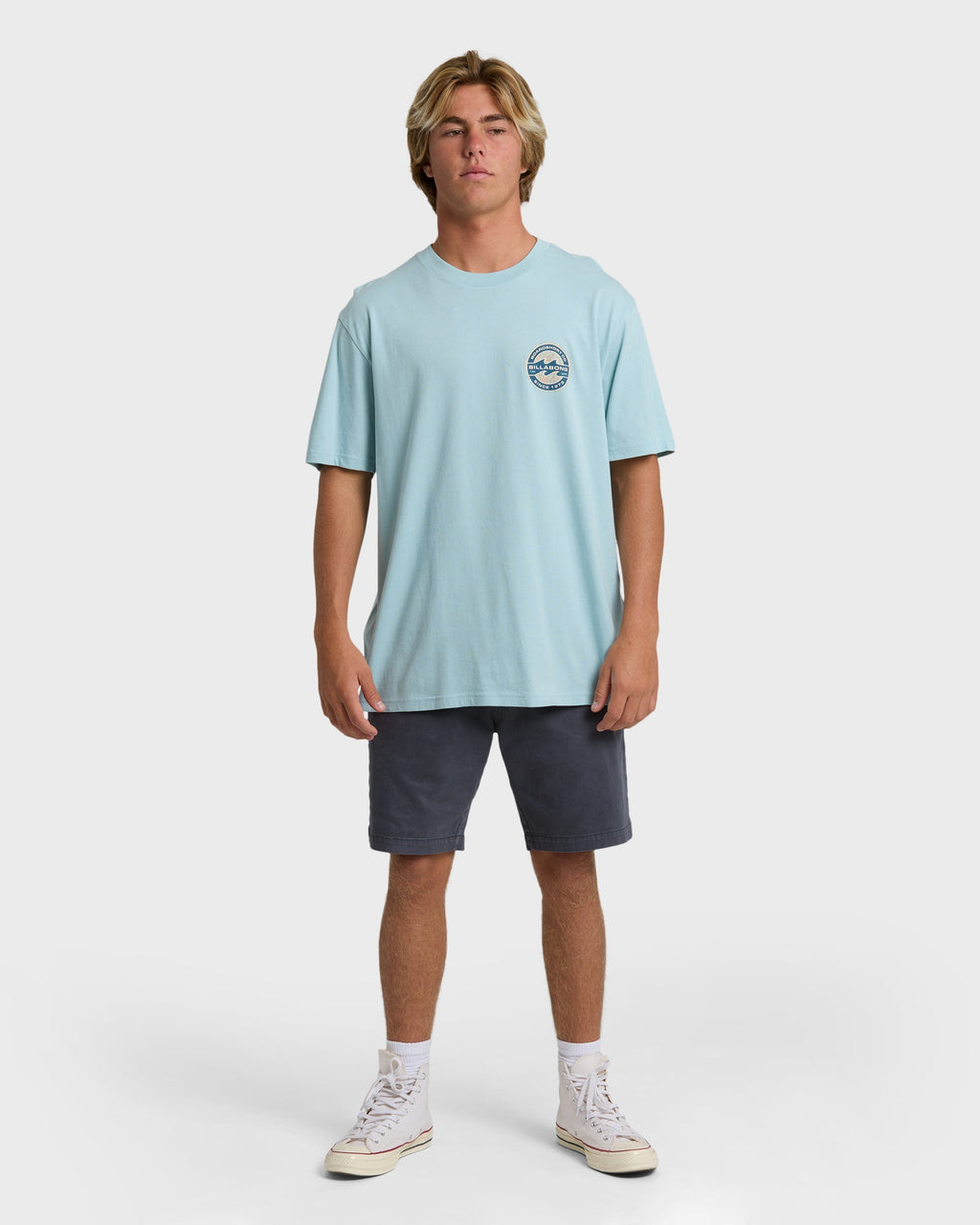 Billabong Hollow Premium Short Sleeve T-Shirt - Dusty Blue