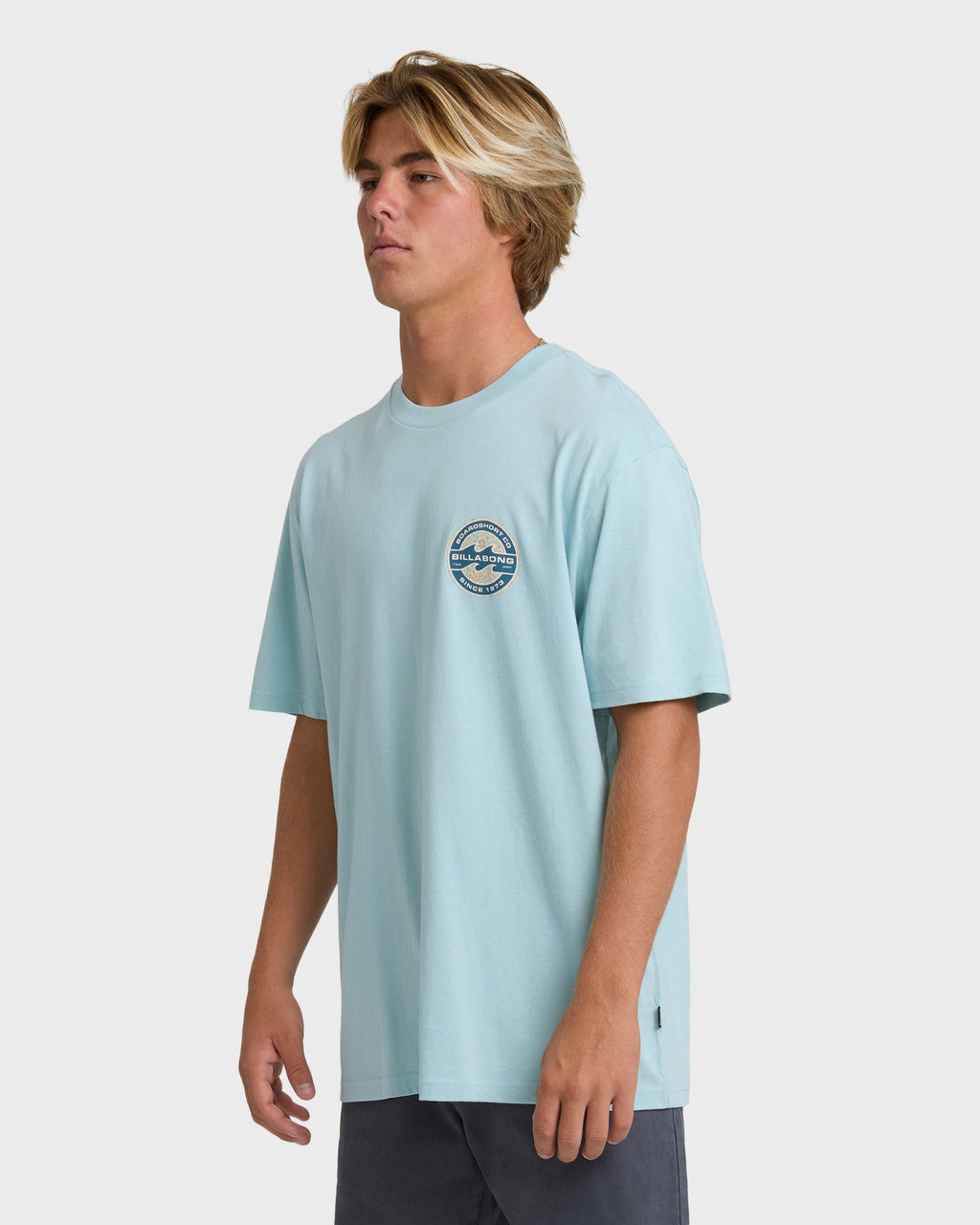 Billabong Hollow Premium Short Sleeve T-Shirt - Dusty Blue