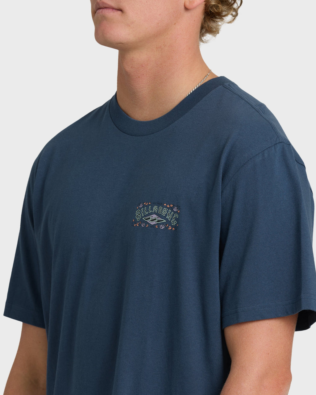 Billabong Heritage Arch Premium Short Sleeve T-Shirt - Dark Denim