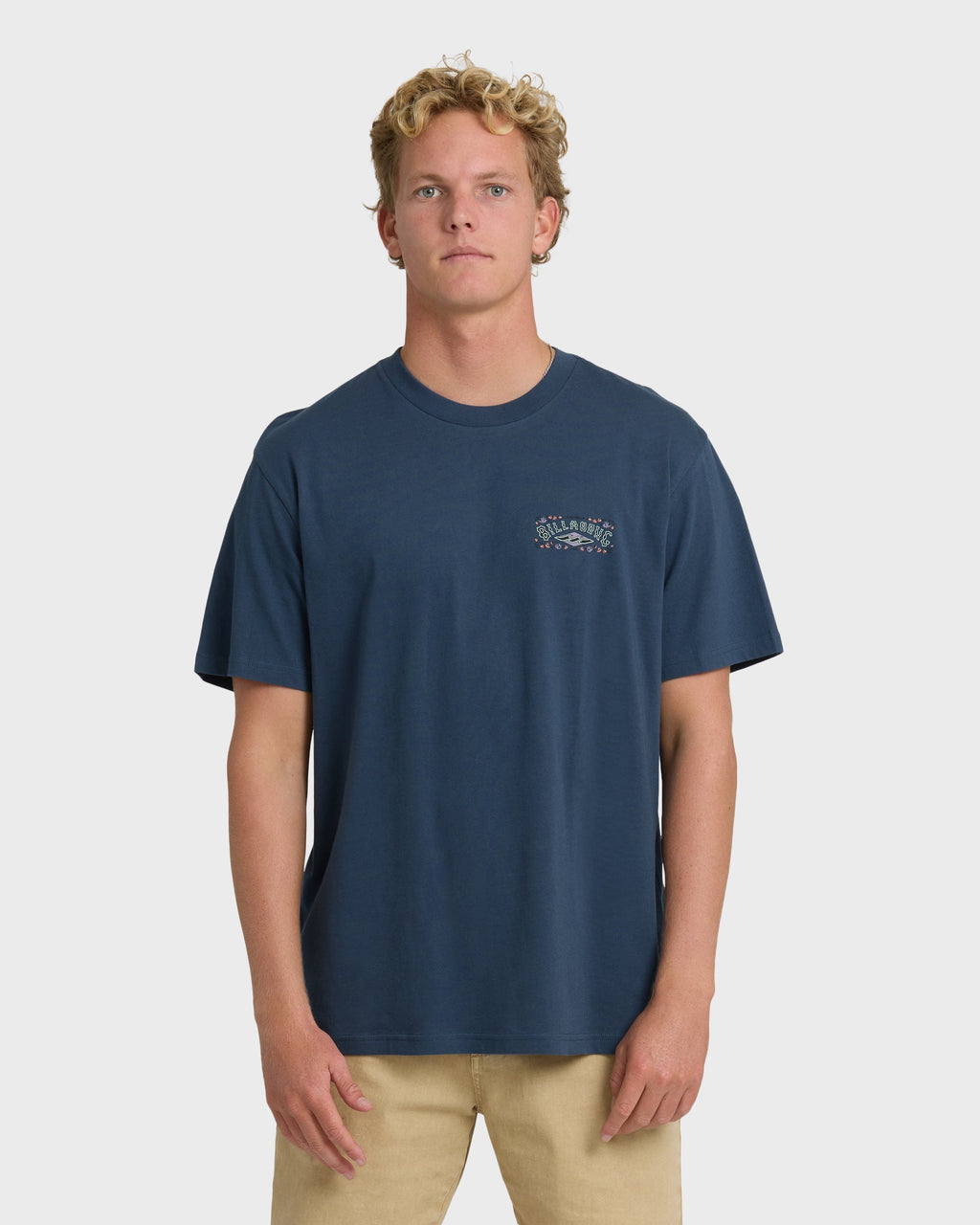 Billabong Heritage Arch Premium Short Sleeve T-Shirt - Dark Denim