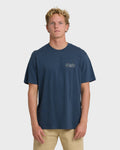 Billabong Heritage Arch Premium Short Sleeve T-Shirt - Dark Denim