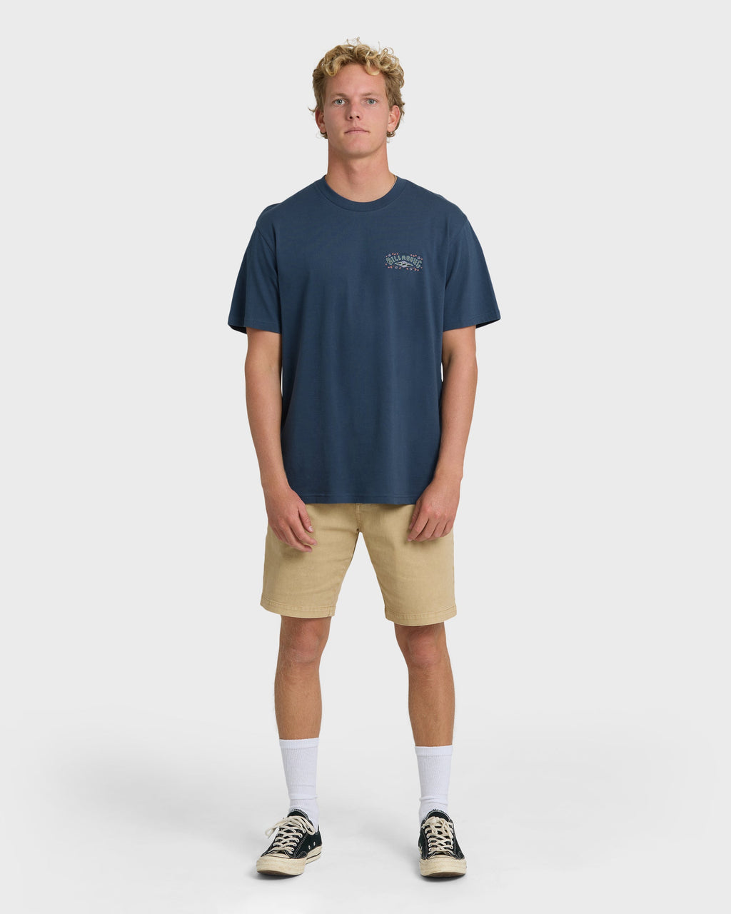Billabong Heritage Arch Premium Short Sleeve T-Shirt - Dark Denim