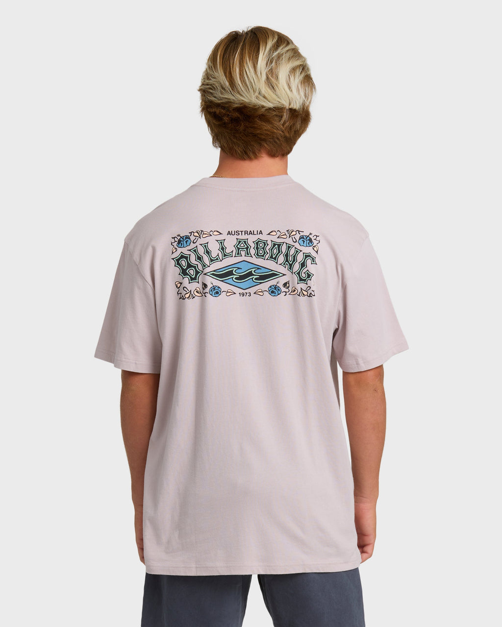 Billabong Heritage Arch Premium Short Sleeve T-Shirt - Dusty Purple