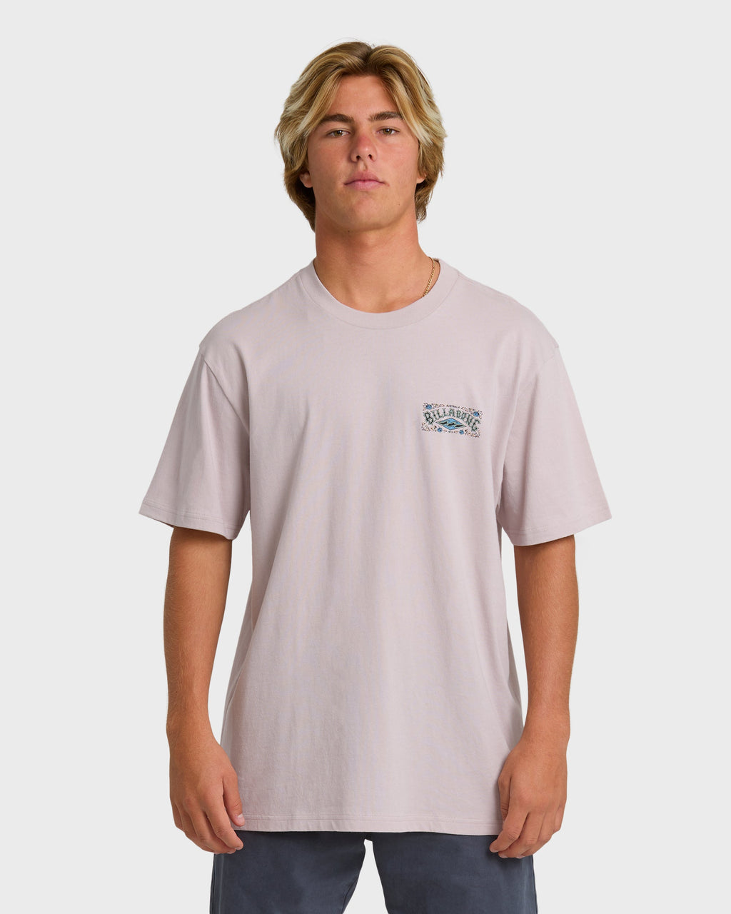 Billabong Heritage Arch Premium Short Sleeve T-Shirt - Dusty Purple