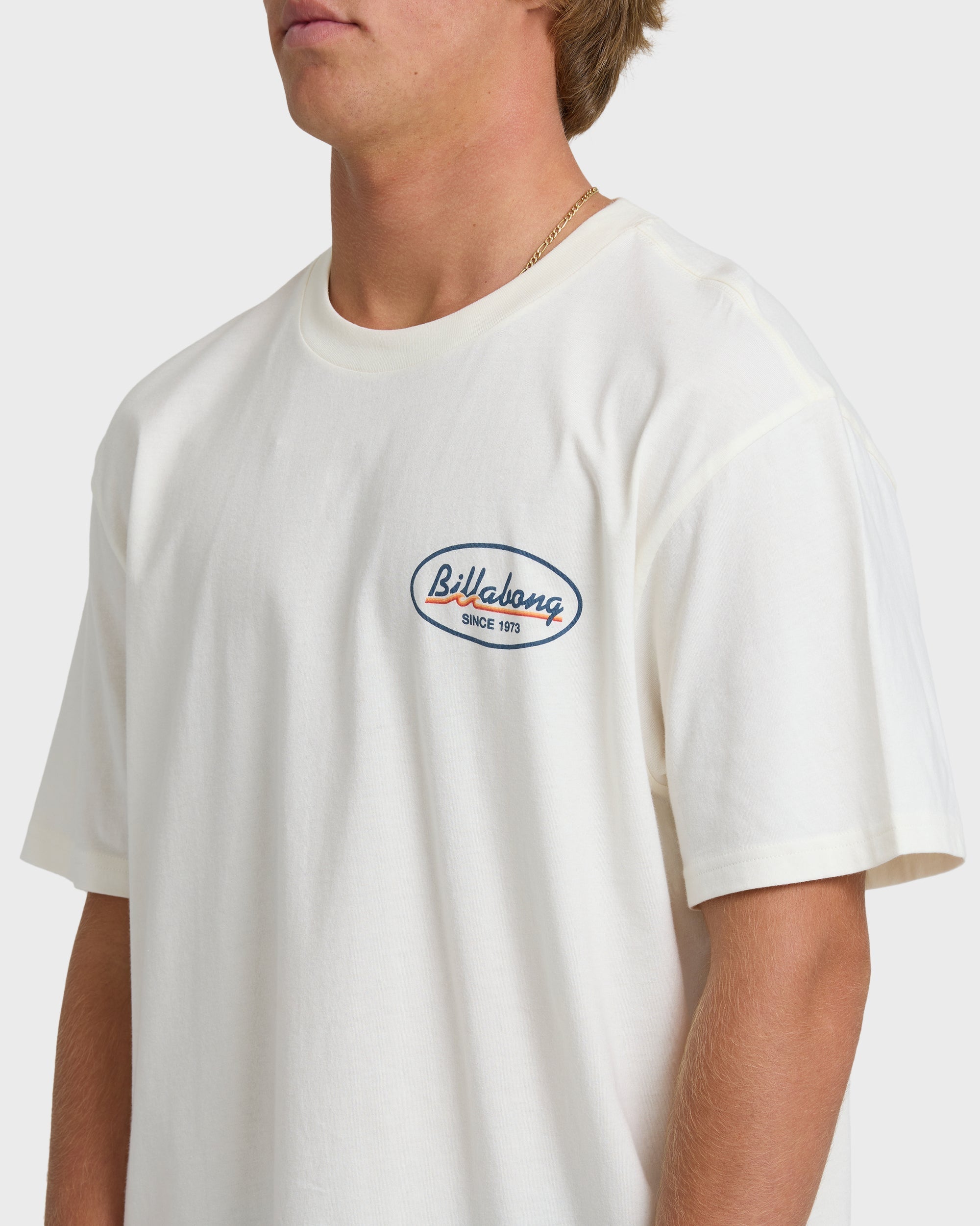 Billabong Runner Premium Short Sleeve T-Shirt - Off White