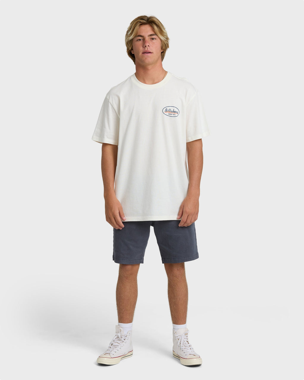 Billabong Runner Premium Short Sleeve T-Shirt - Off White