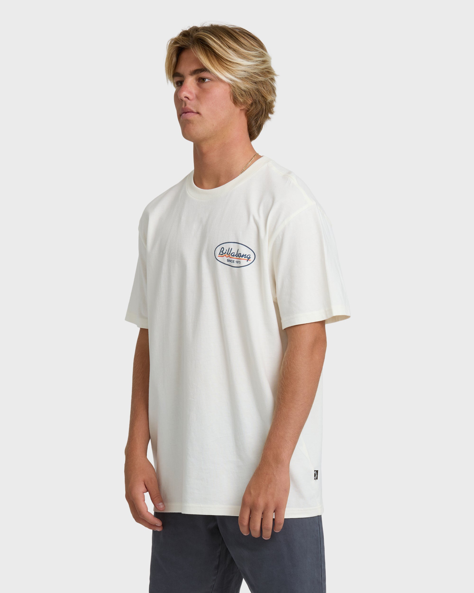 Billabong Runner Premium Short Sleeve T-Shirt - Off White