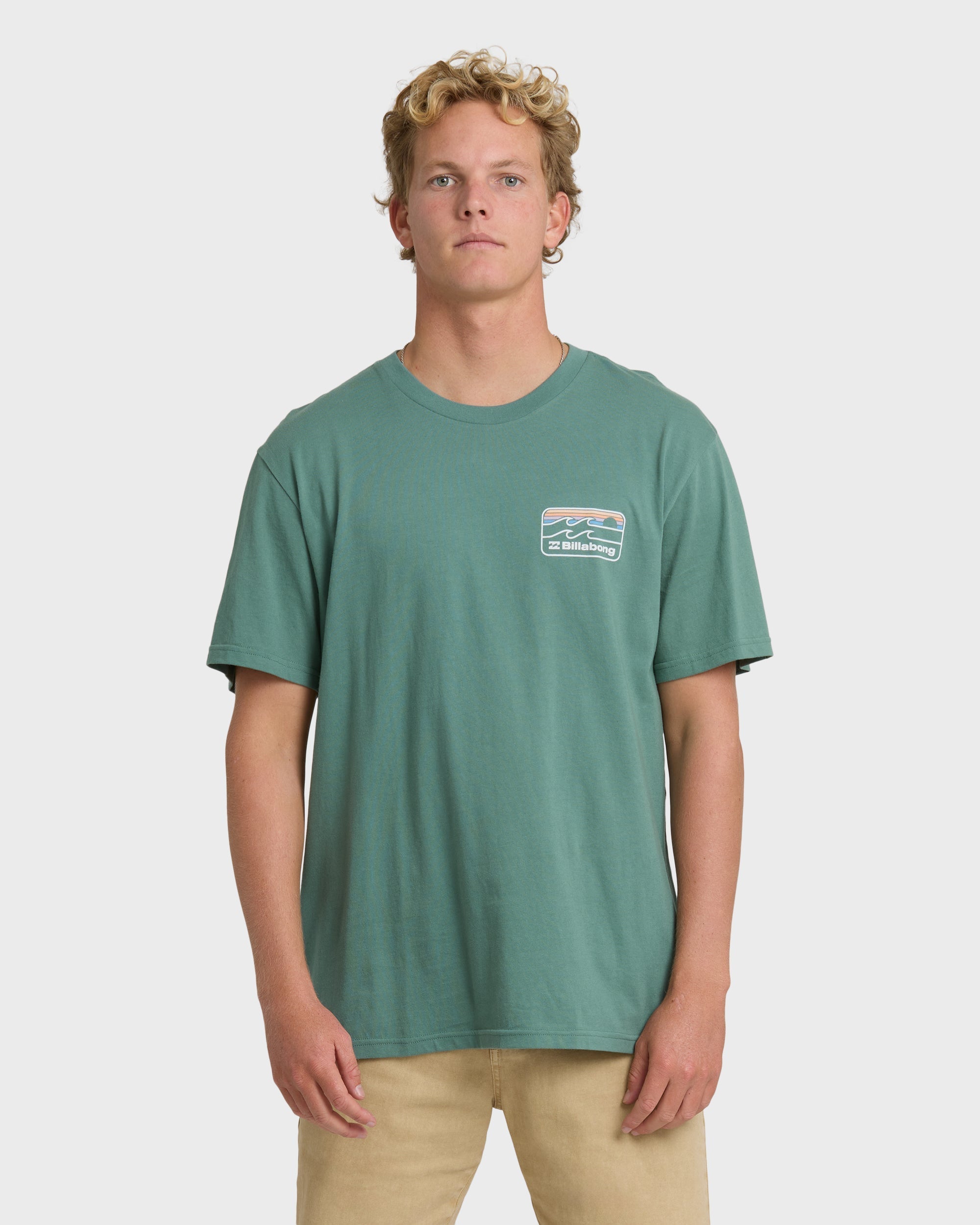 Billabong Runner Premium Short Sleeve T-Shirt - Sea Green