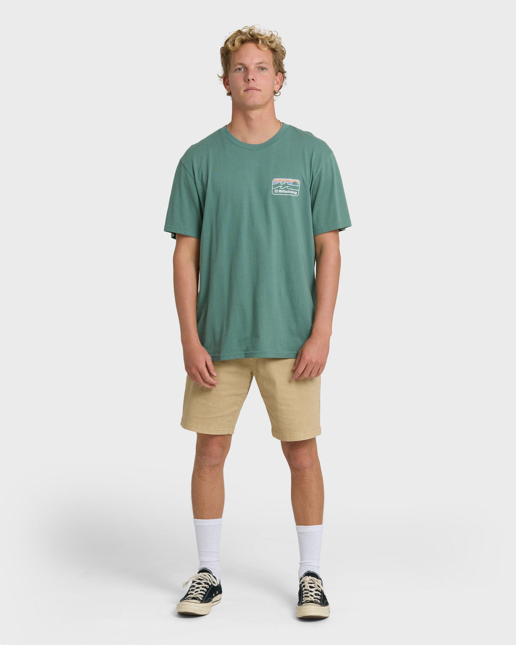 Billabong Runner Premium Short Sleeve T-Shirt - Sea Green