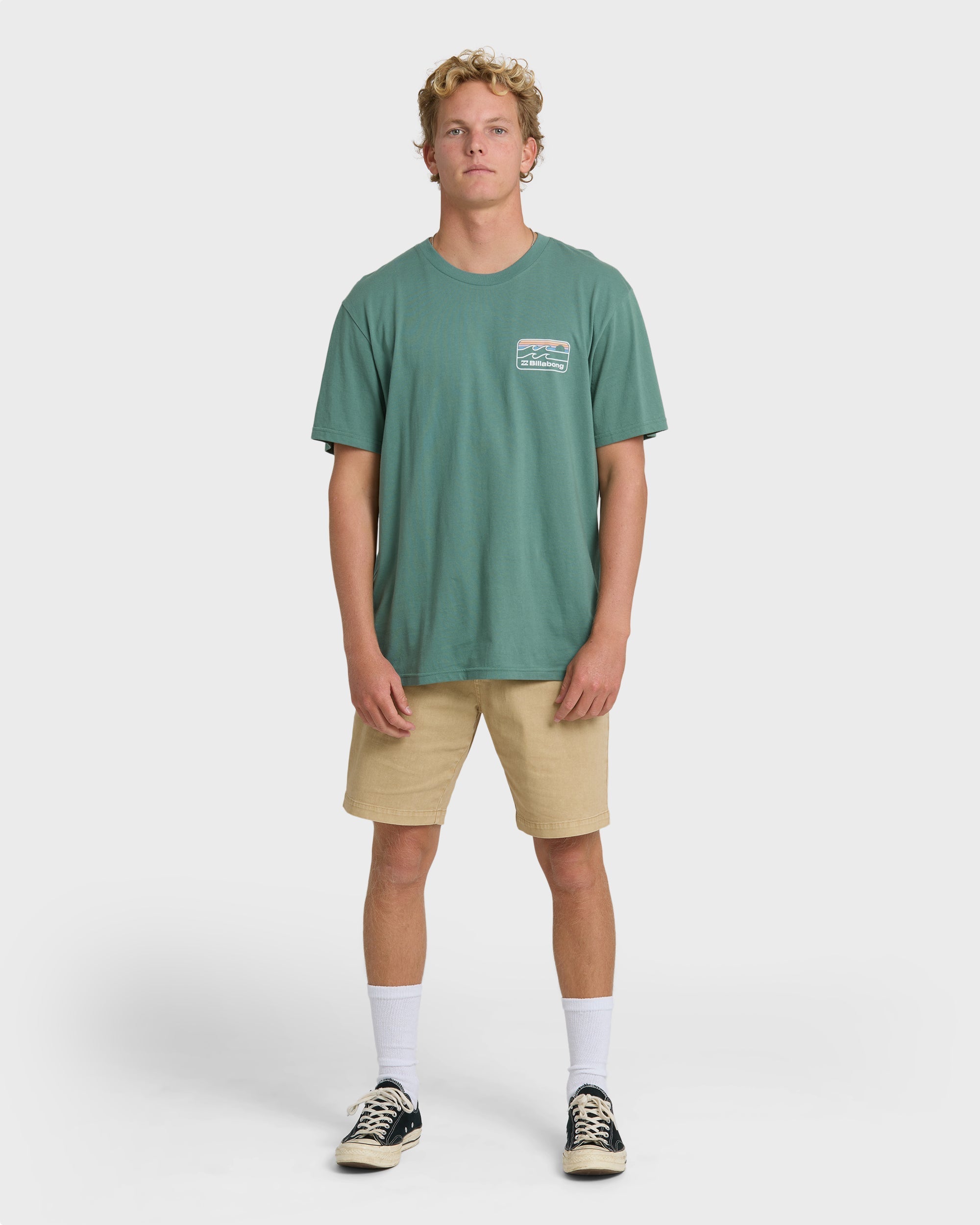 Billabong Runner Premium Short Sleeve T-Shirt - Sea Green