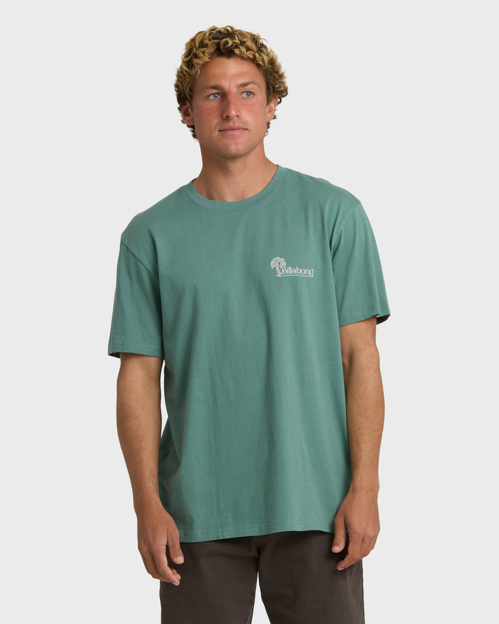 Billabong Late Checkout Premium Short Sleeve T-Shirt - Sea Green