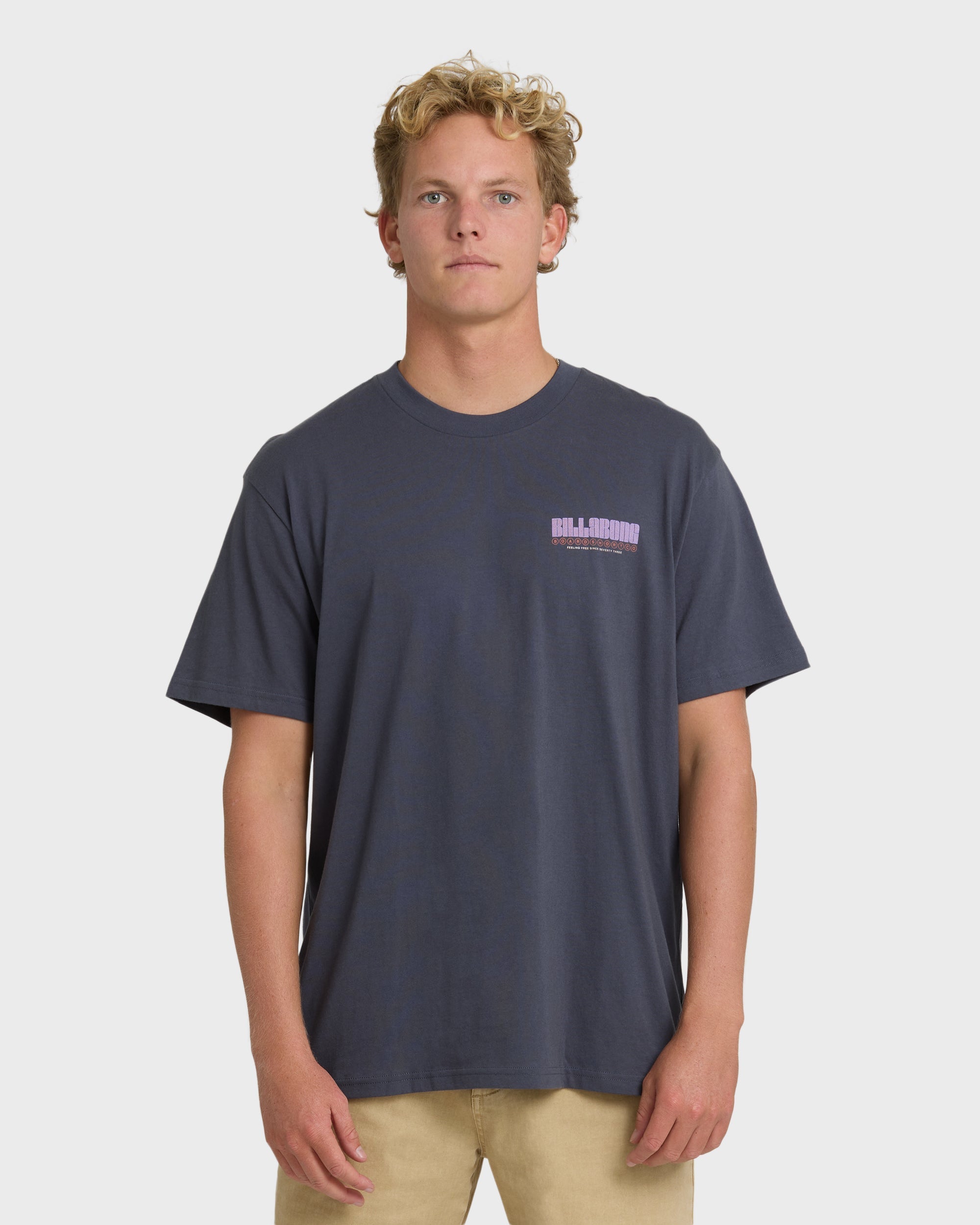 Billabong Broadsheet Premium Short Sleeve T-Shirt - Graystone