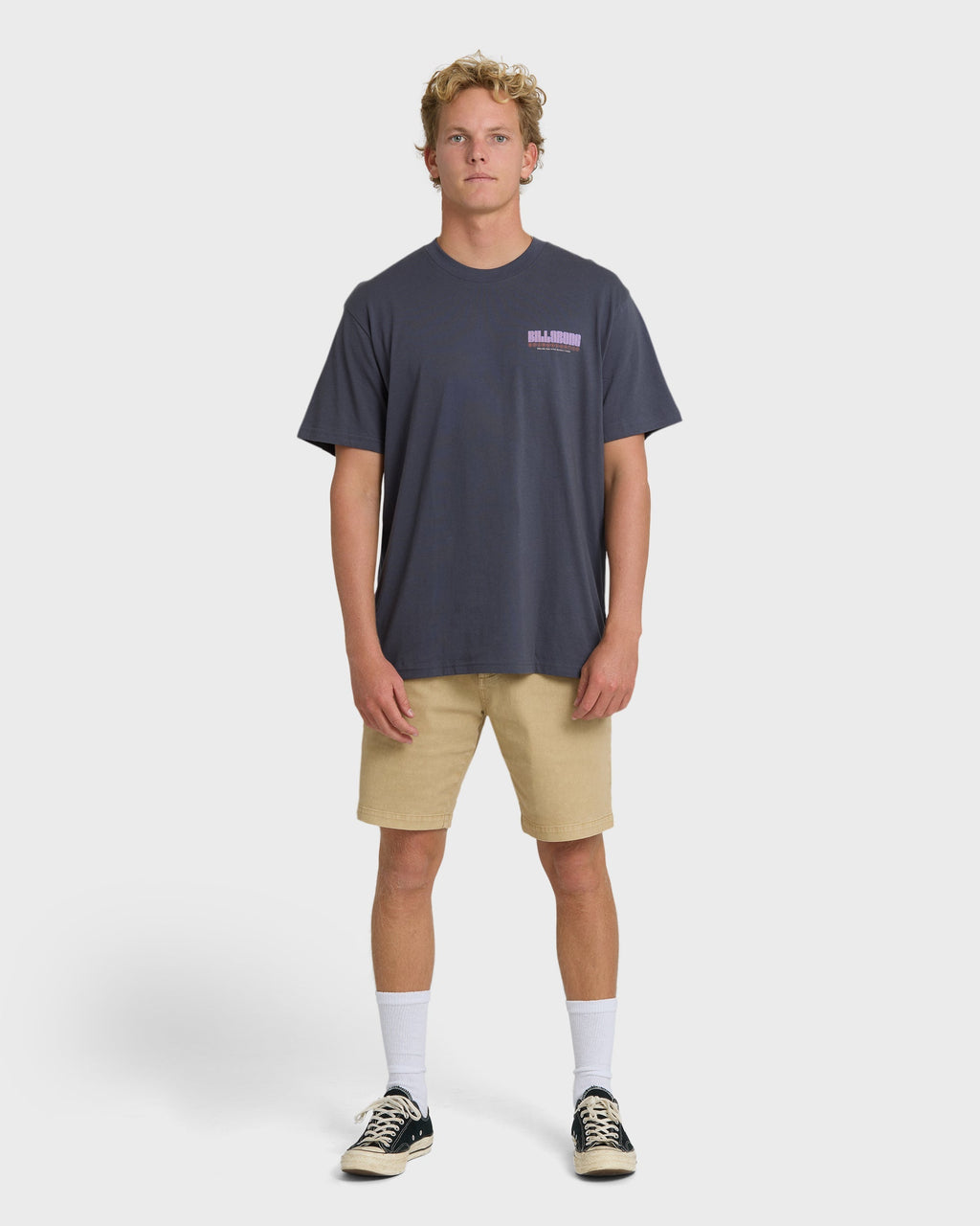 Billabong Broadsheet Premium Short Sleeve T-Shirt - Graystone