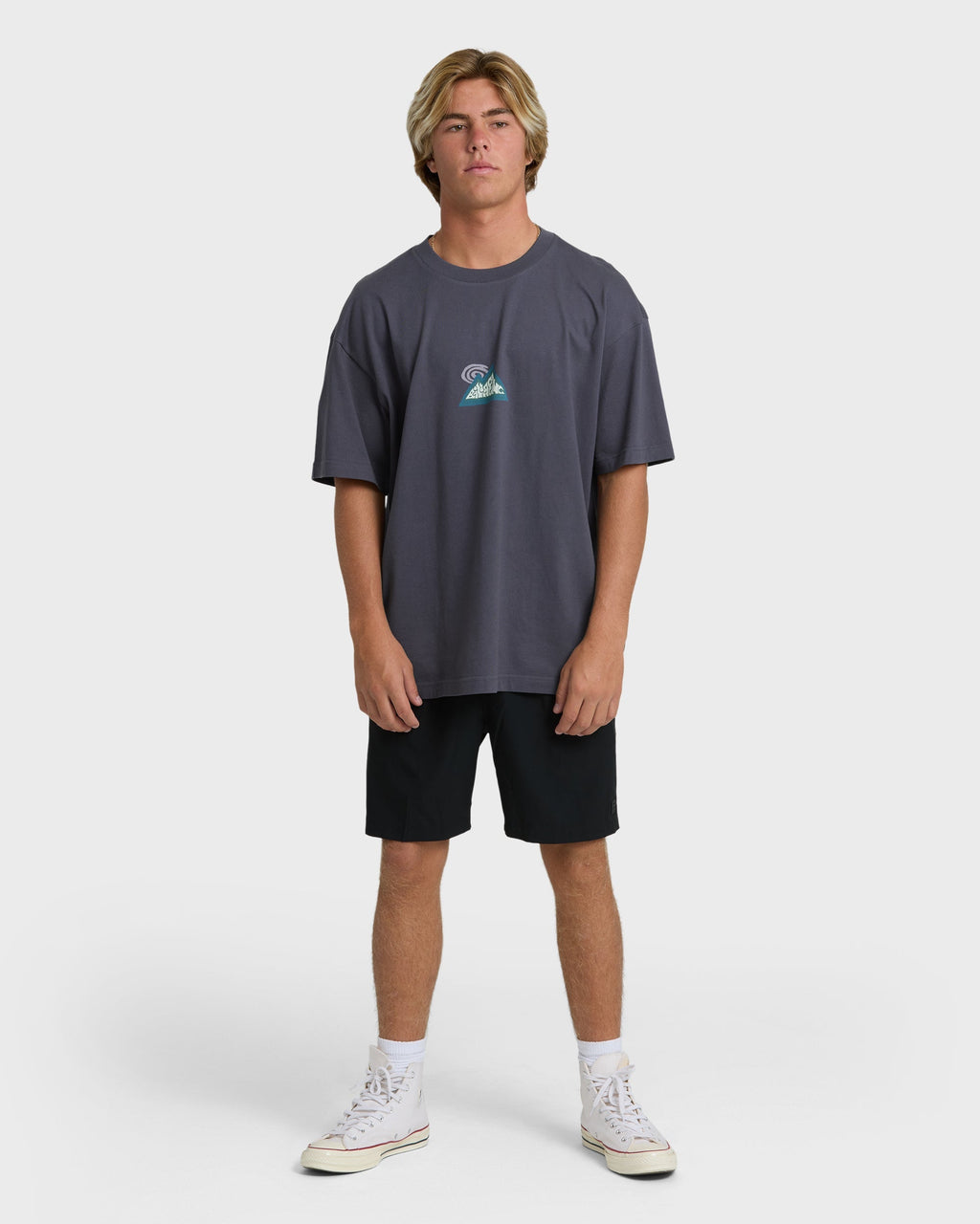 Billabong Reach The Peak Adiv Og Short Sleeve T-Shirt - Graystone