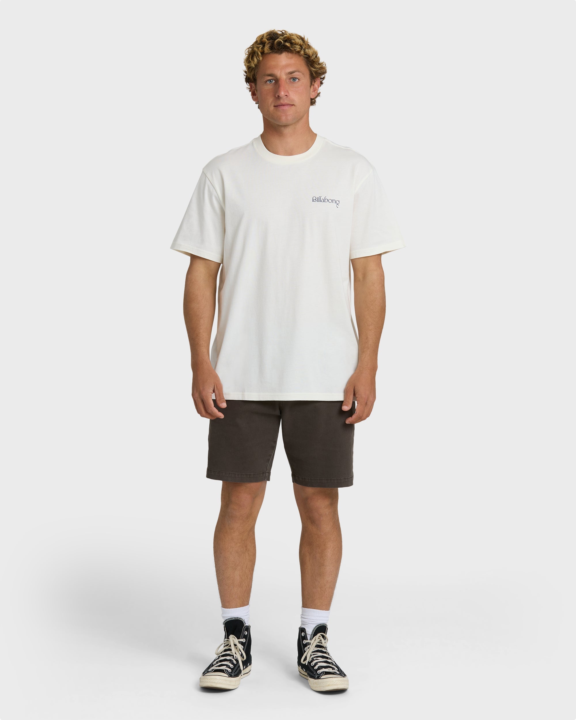 Billabong L.a.g.o. Premium Short Sleeve T-Shirt - Off White