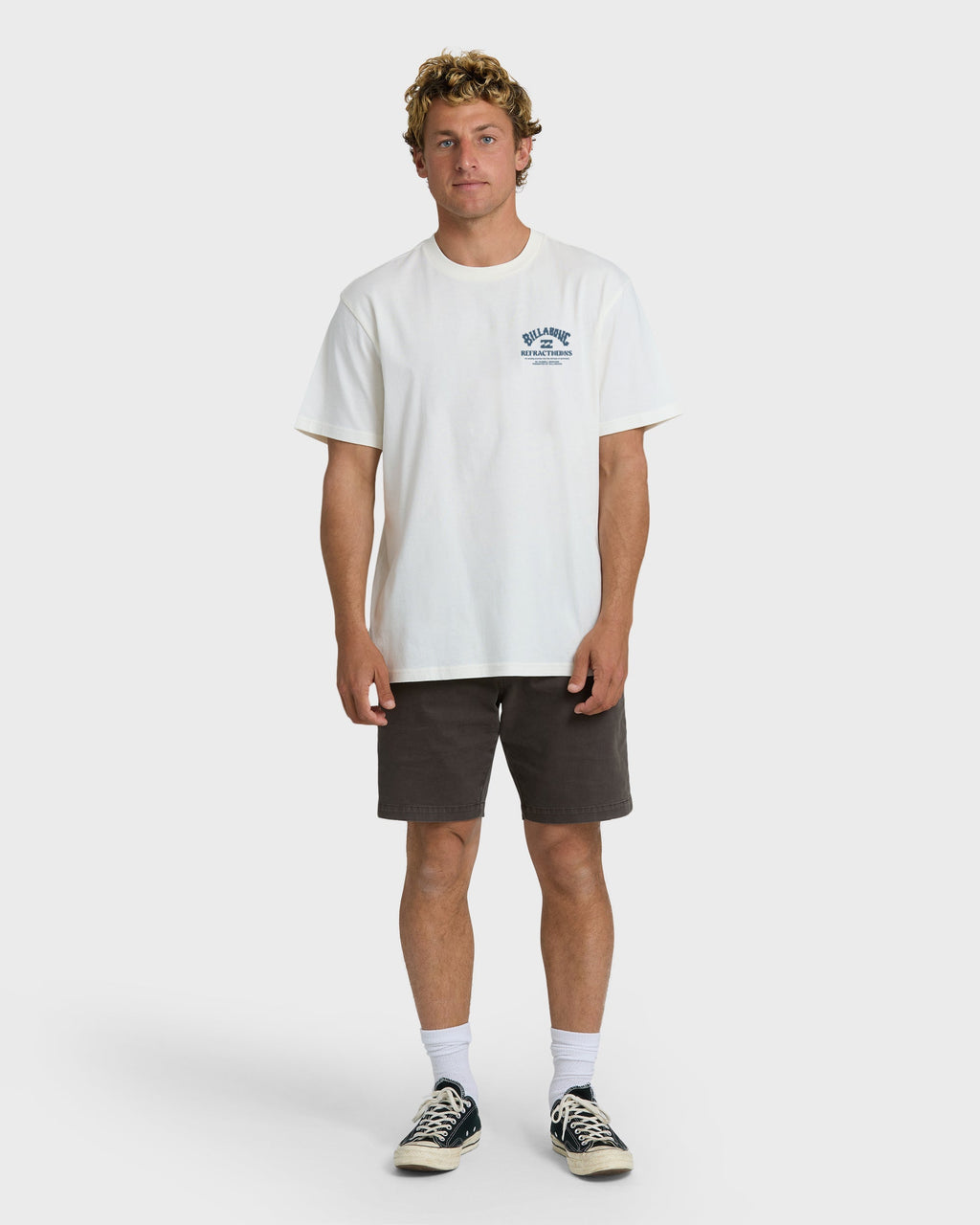 Billabong Flower Premium Short Sleeve T-Shirt - Off White