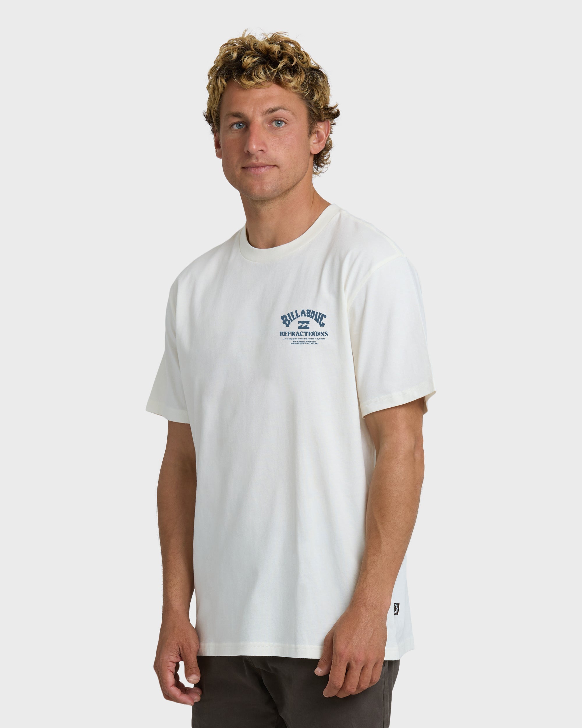 Billabong Flower Premium Short Sleeve T-Shirt - Off White