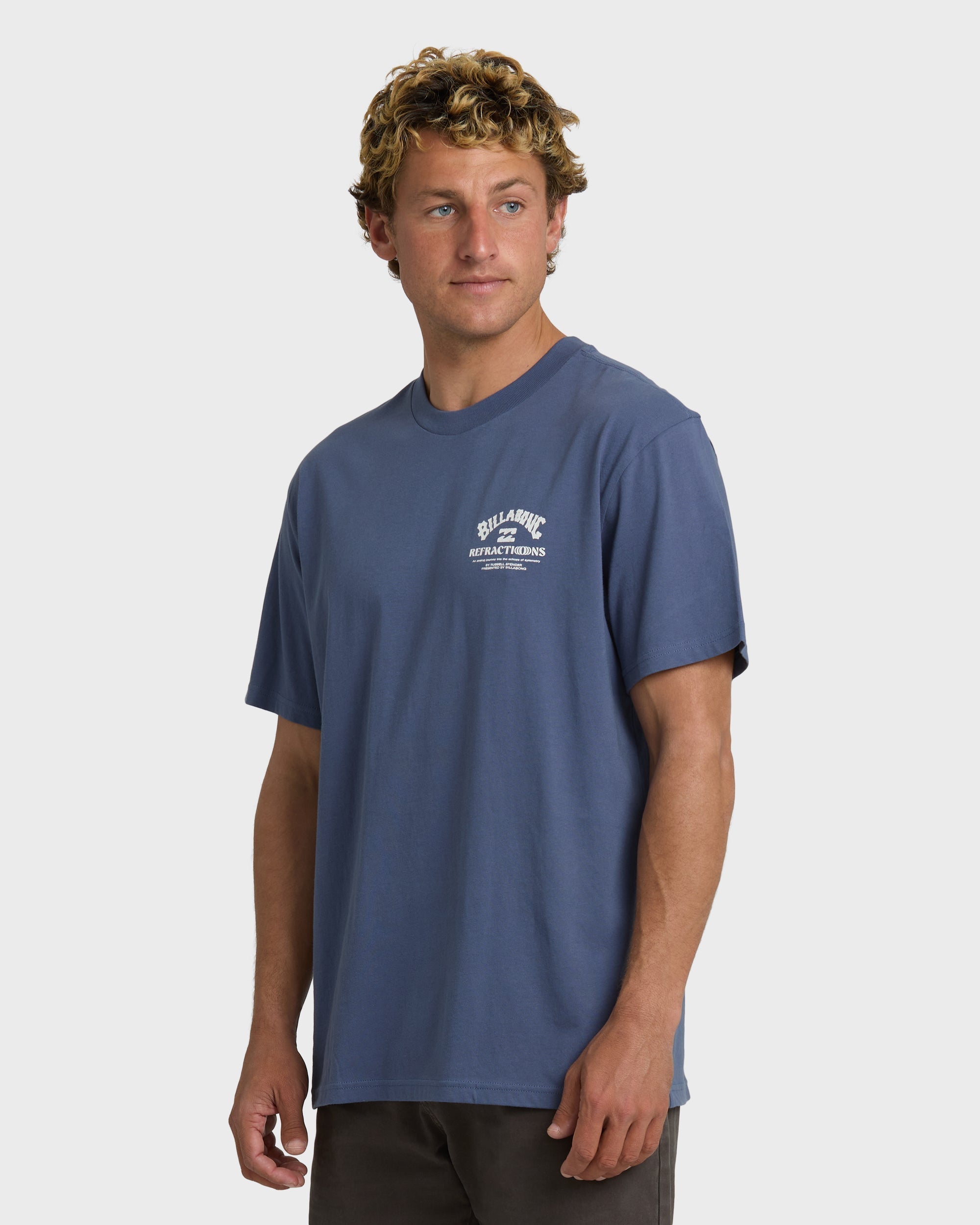 Billabong Flower Premium Short Sleeve T-Shirt - Vintage Indigo