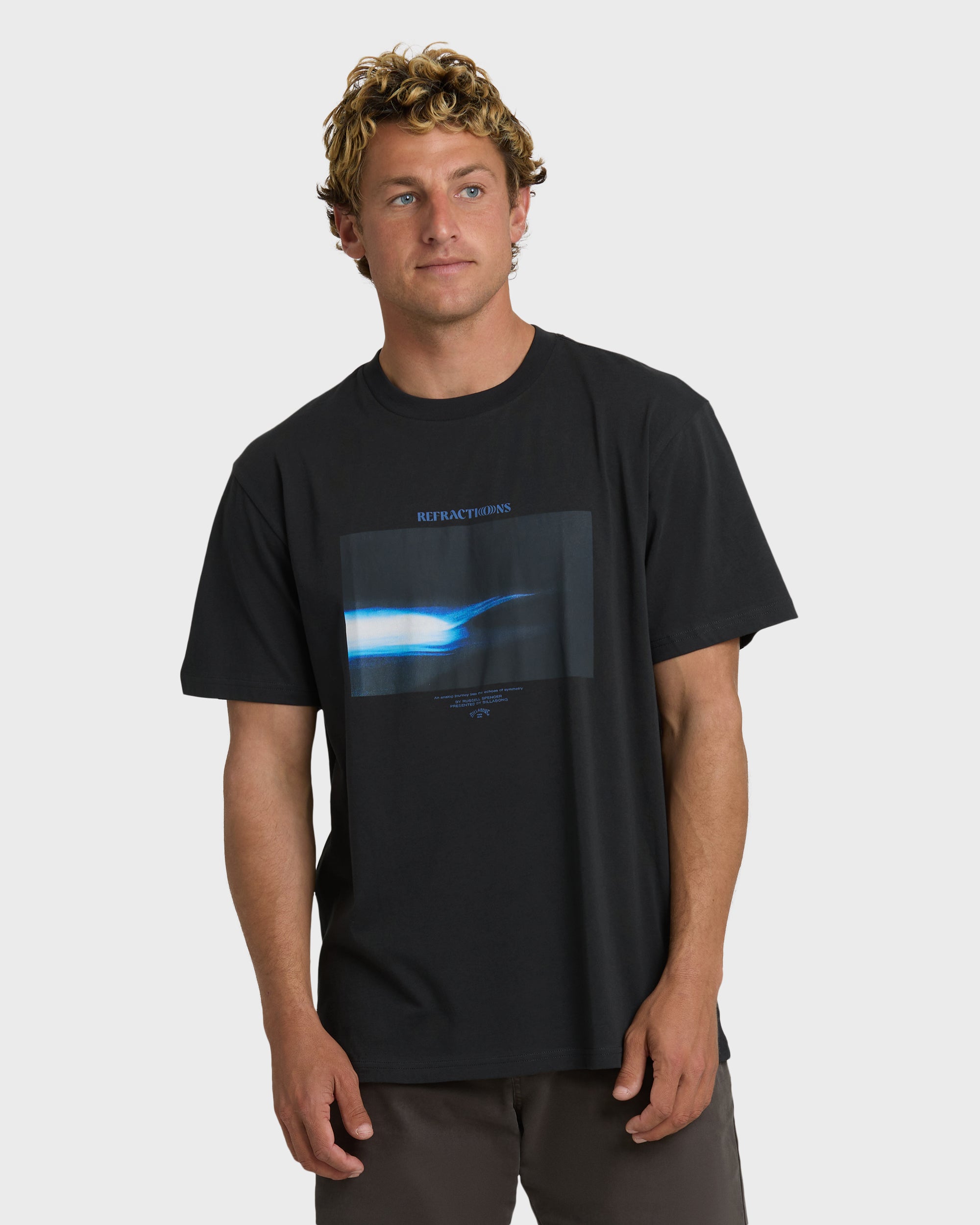 Billabong Night Surf Premium Short Sleeve T-Shirt - Black Vintage