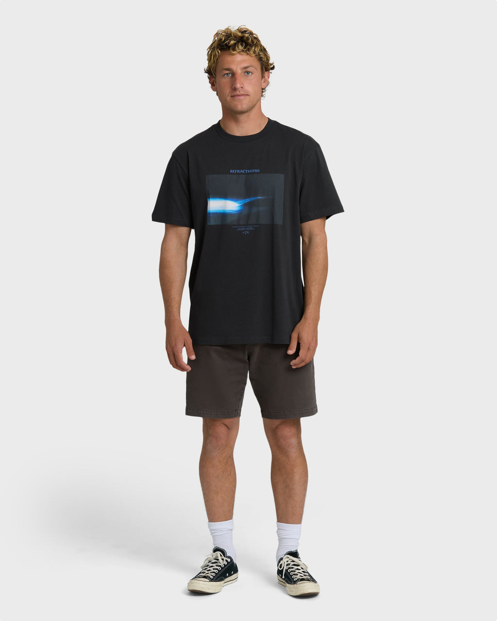 Billabong Night Surf Premium Short Sleeve T-Shirt - Black Vintage
