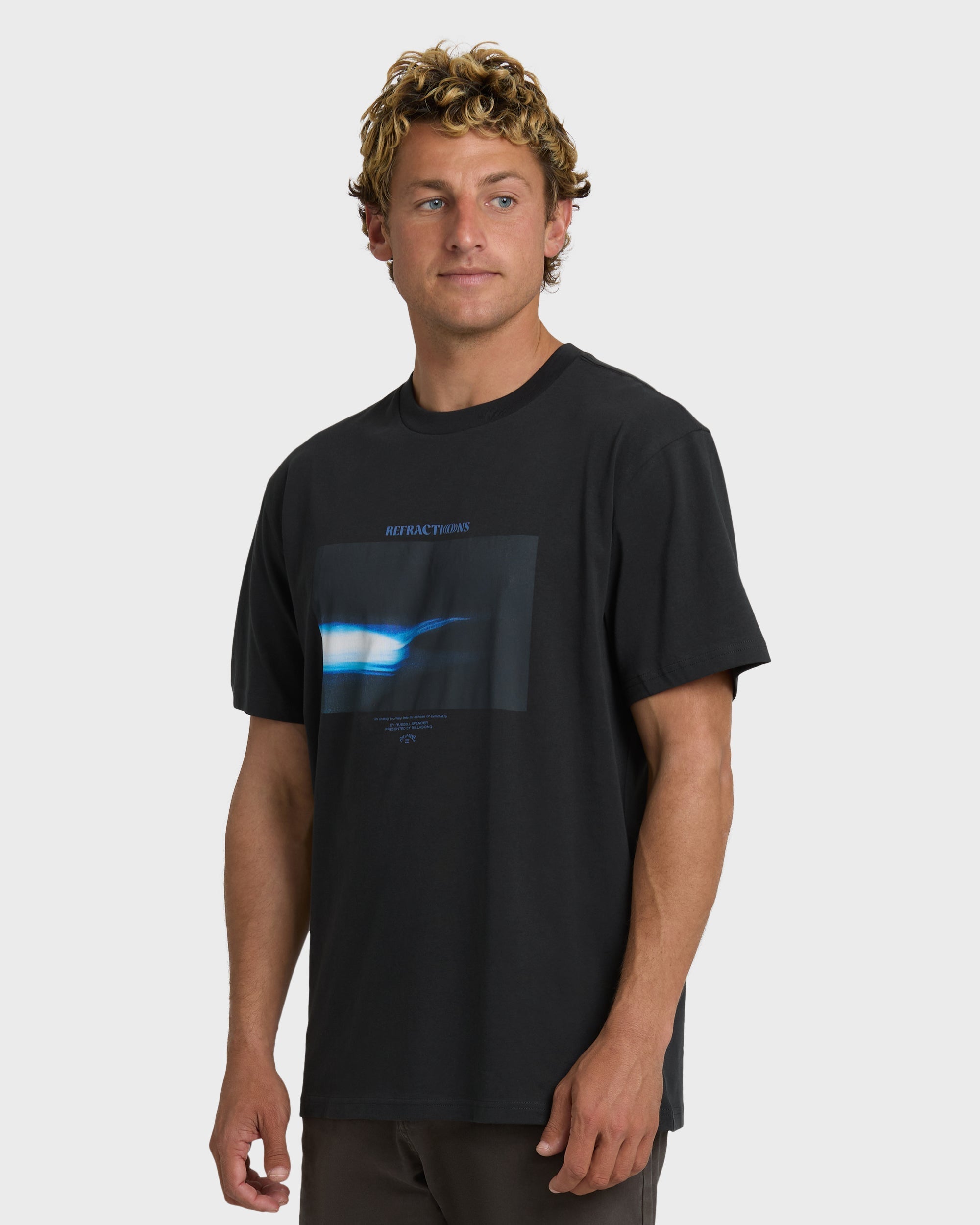 Billabong Night Surf Premium Short Sleeve T-Shirt - Black Vintage