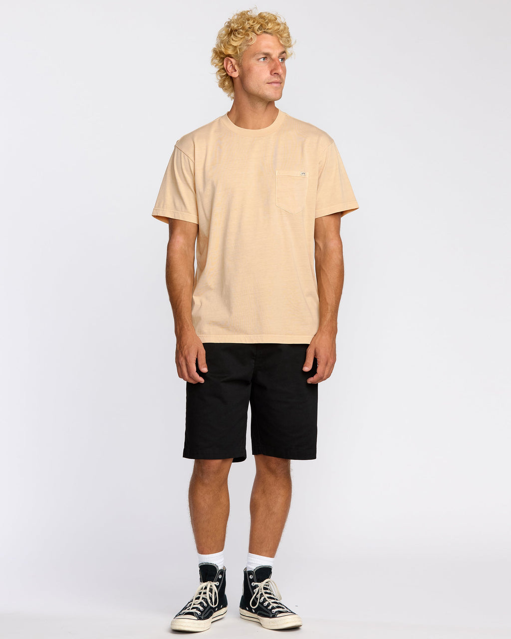 Billabong Essential Premium Wave Wash T-Shirt - Light Khaki