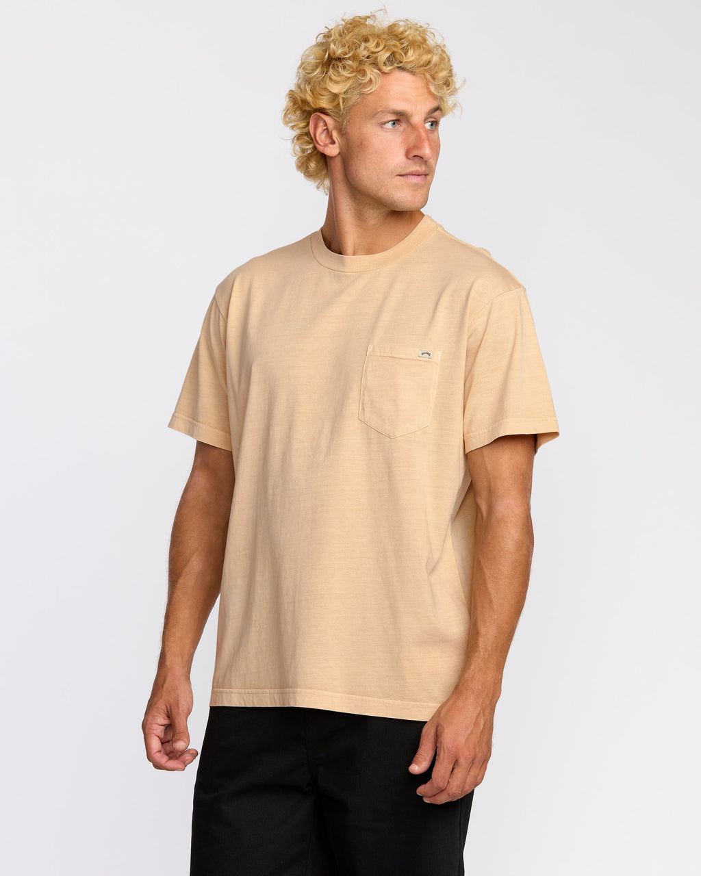 Billabong Essential Premium Wave Wash T-Shirt - Light Khaki