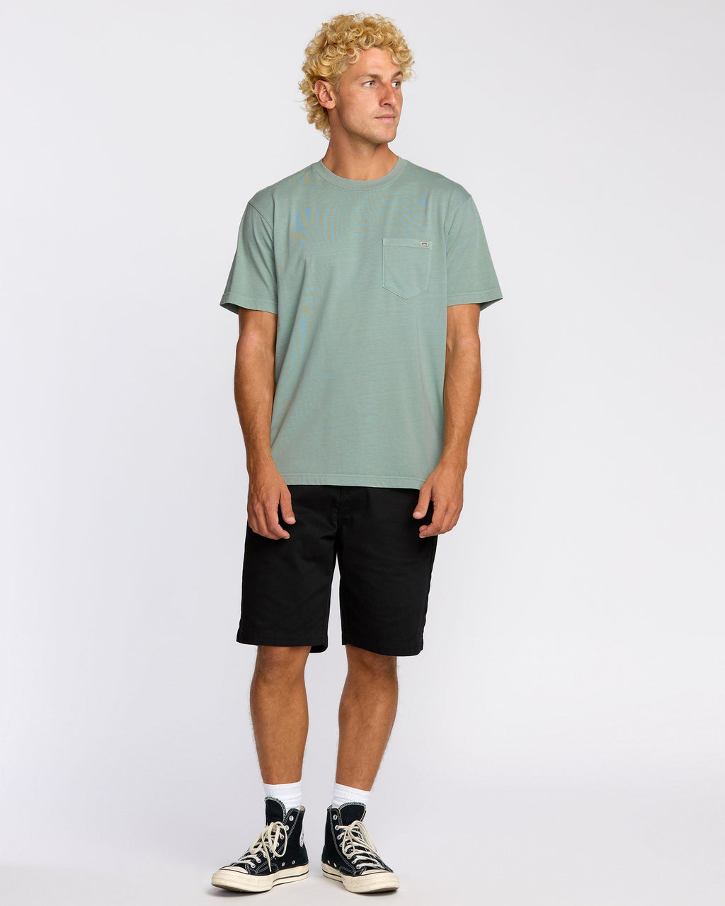 Billabong Essential Premium Wave Wash T-Shirt - Mineral Blue