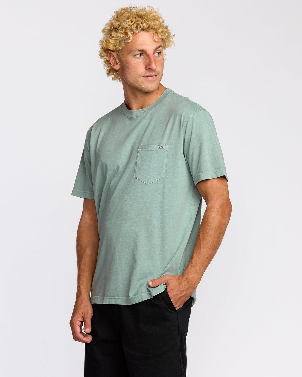 Billabong Essential Premium Wave Wash T-Shirt - Mineral Blue