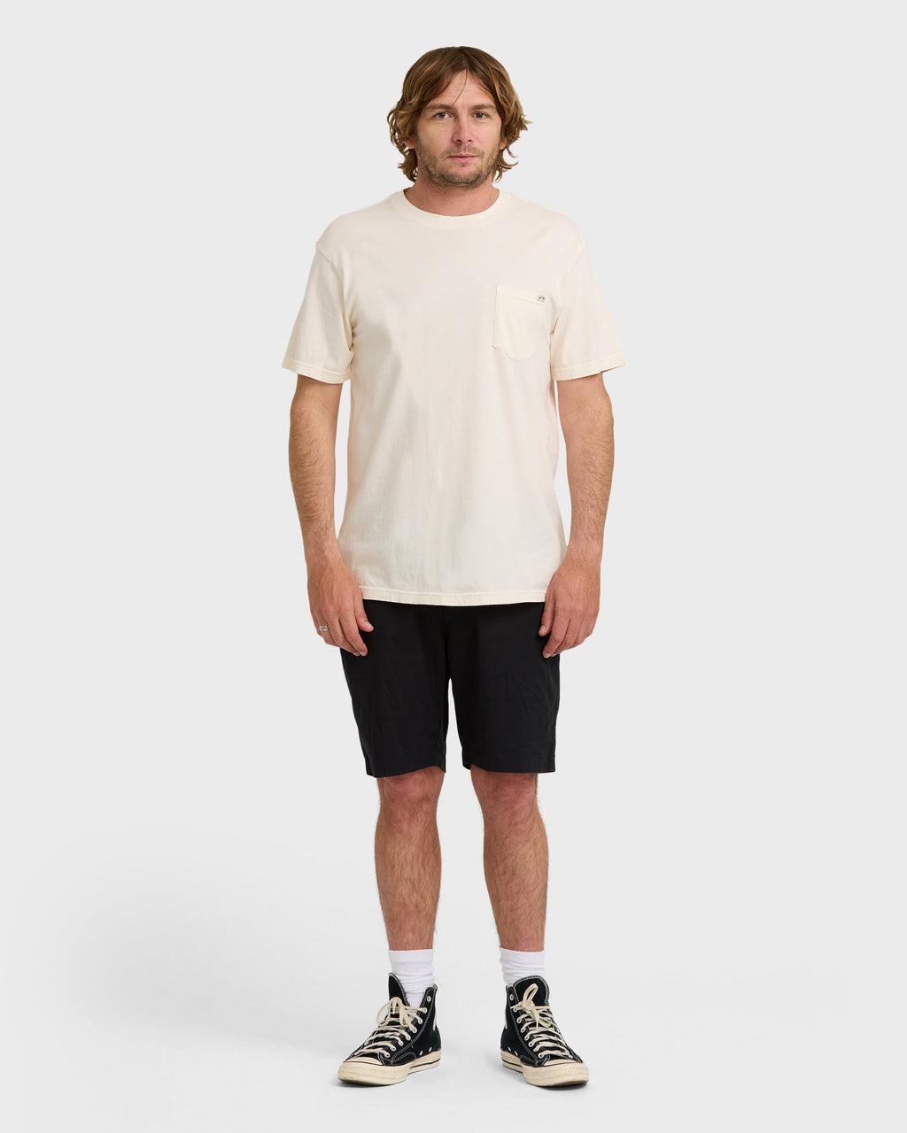 Billabong Essential Premium Wave Wash T-Shirt - Off White