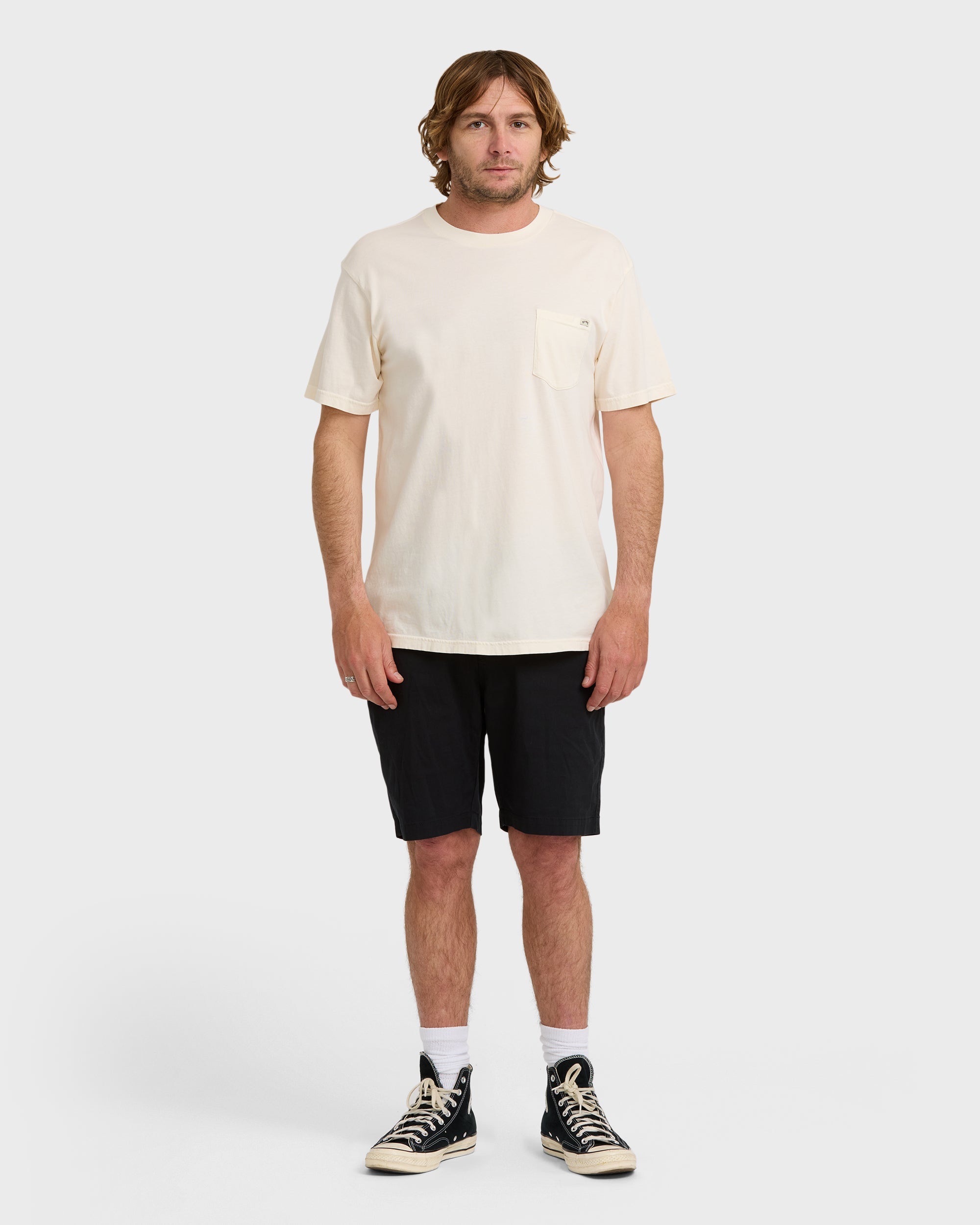 Billabong Essential Premium Wave Wash T-Shirt - Off White
