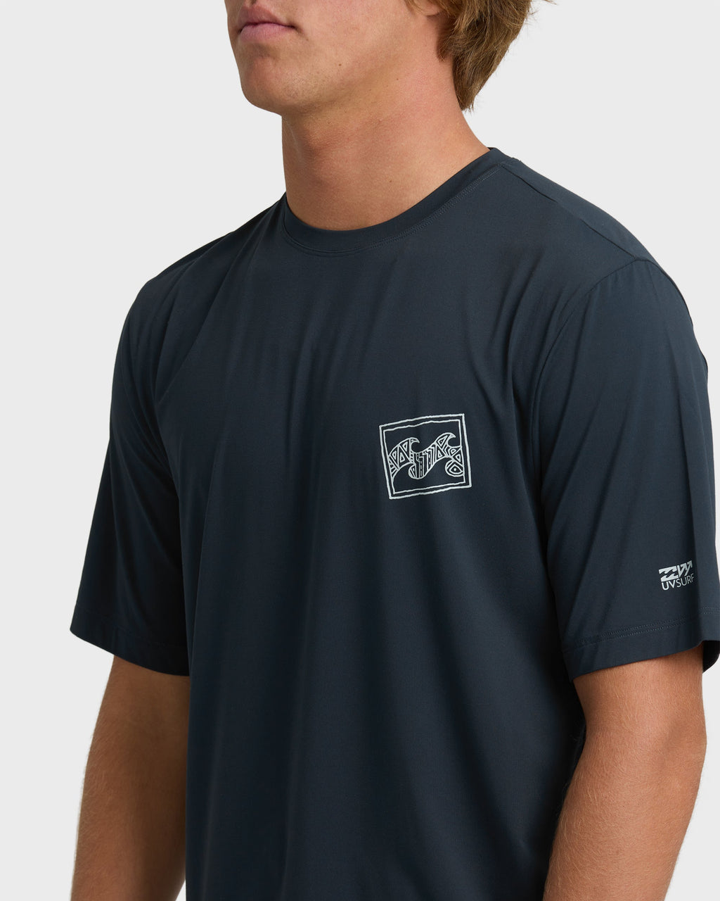 Billabong Crayon Wave Loose Fit Short Sleeve Surf Tee - Navy