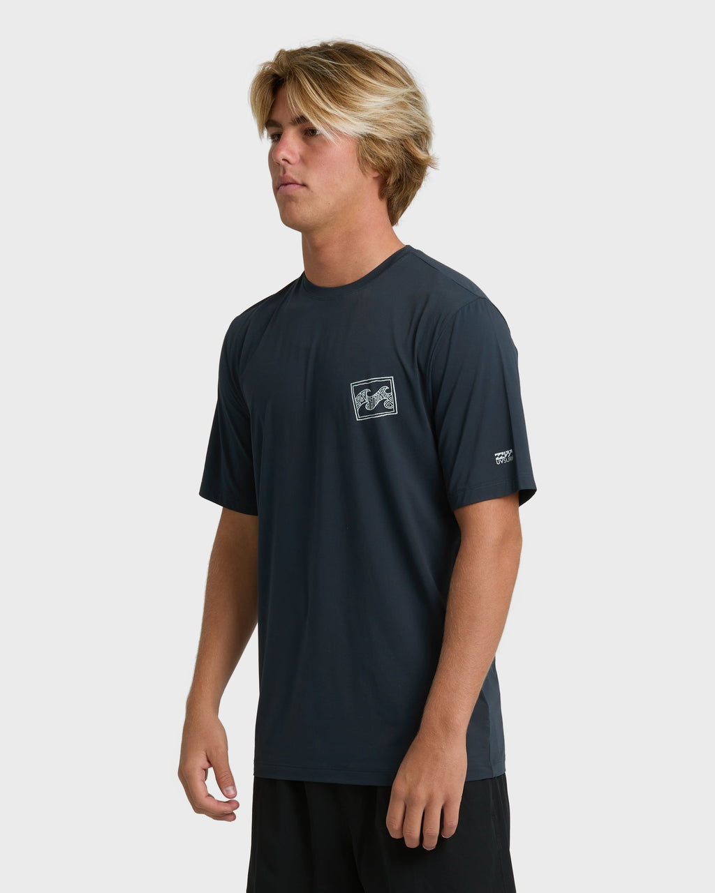 Billabong Crayon Wave Loose Fit Short Sleeve Surf Tee - Navy