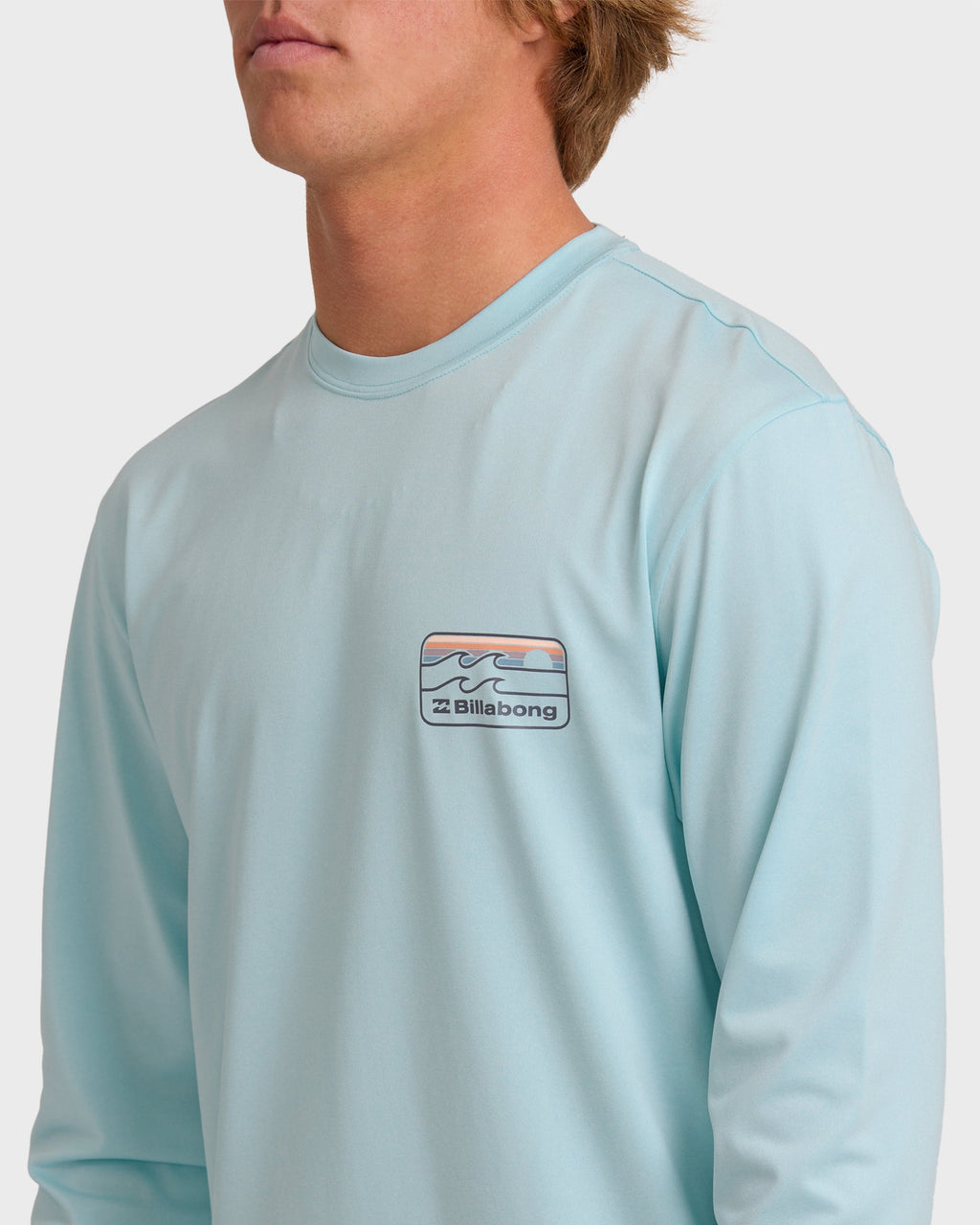 Billabong Runner Long Sleeve Surf Tee - Blue Heather